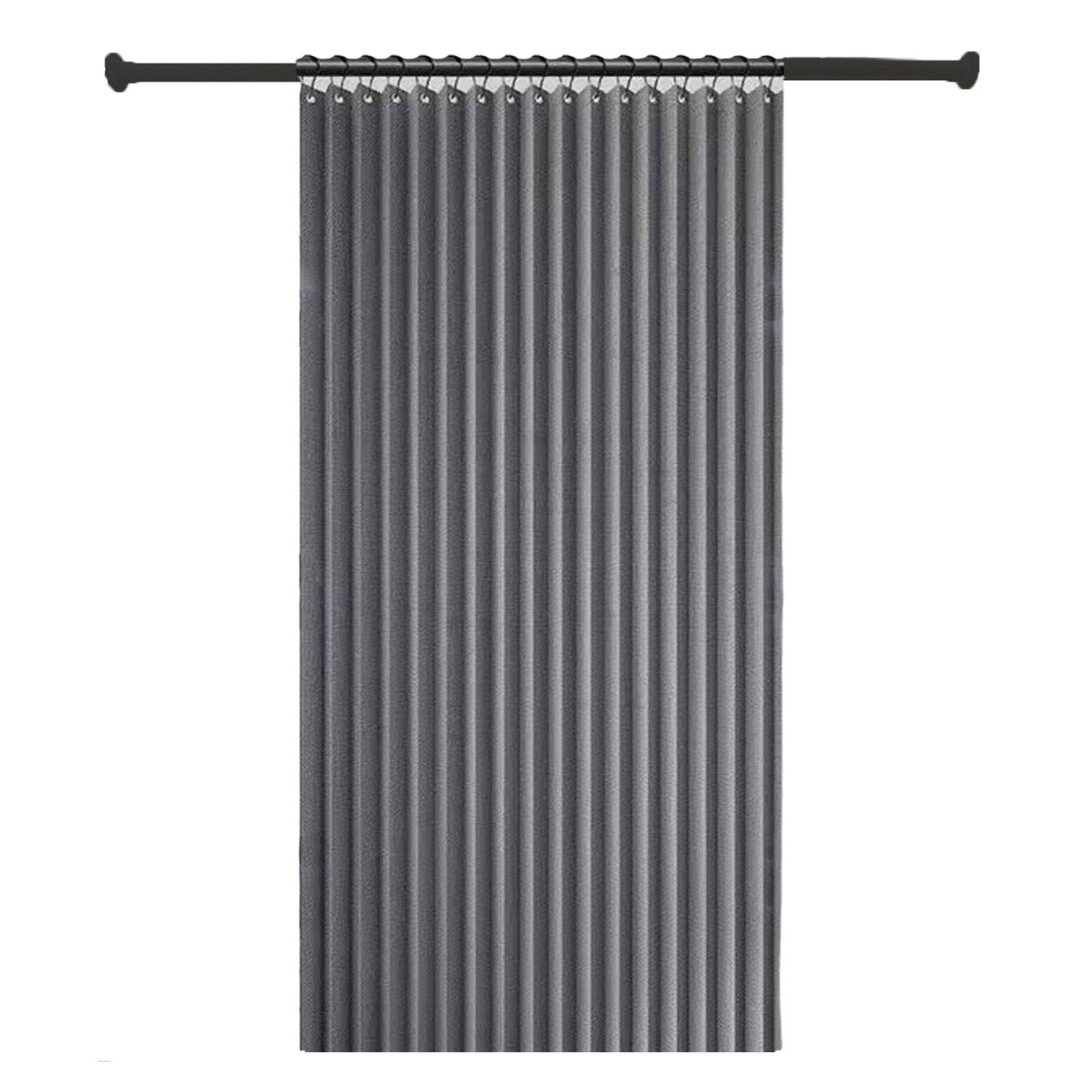 Agger Duschvorhang Wasserdichter Magnet-Falt-Duschvorhang, Verdickter Leinenoptik-Vorhang Breite 100 cm (1-tlg), Ideal für Badezimmer, Türrahmen, Schlafzimmer und als Raumteiler