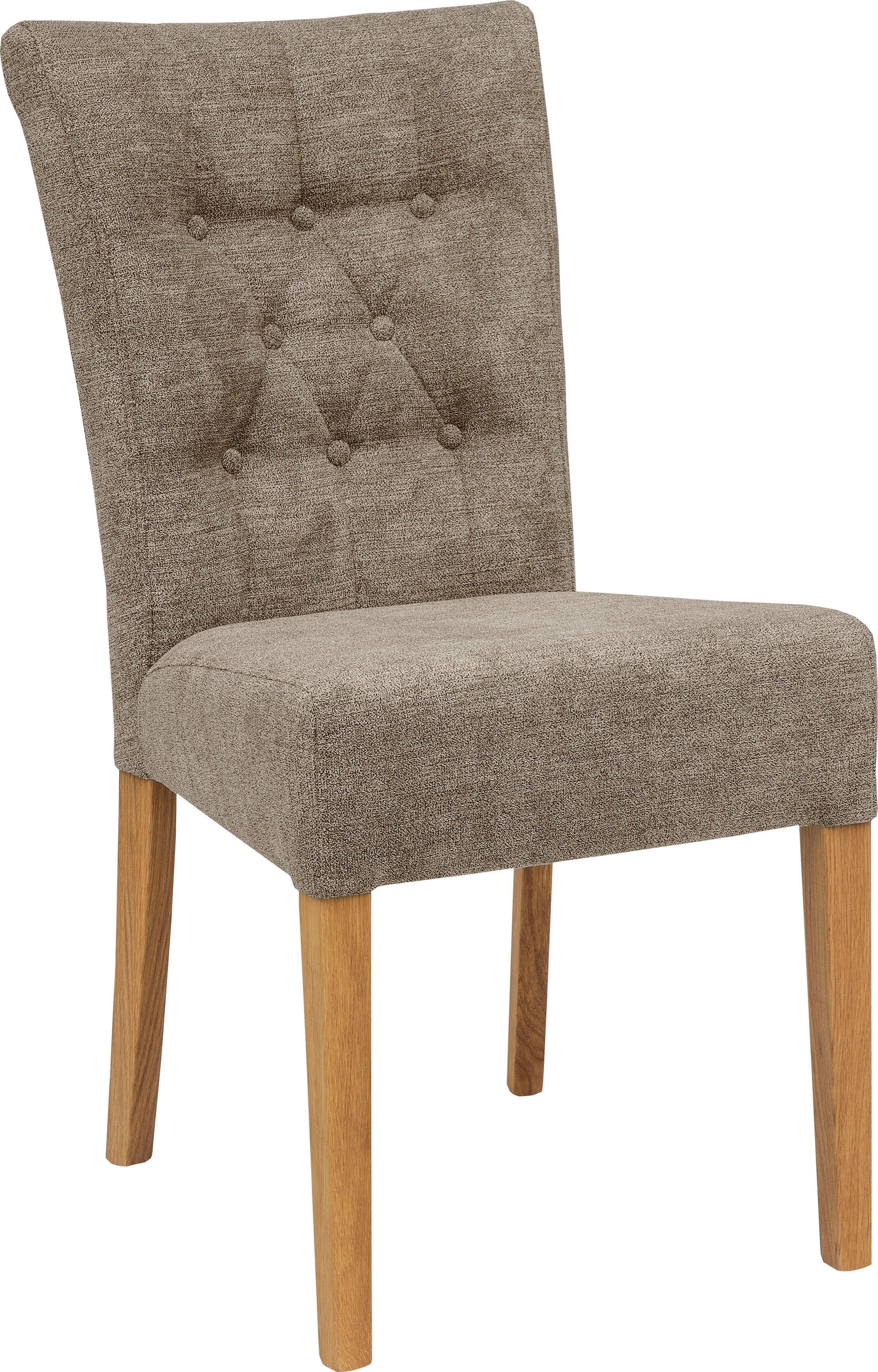 Home affaire Polsterstuhl Queen (Set, 6 St), Esszimmerstuhl mit Knopfheftun günstig online kaufen