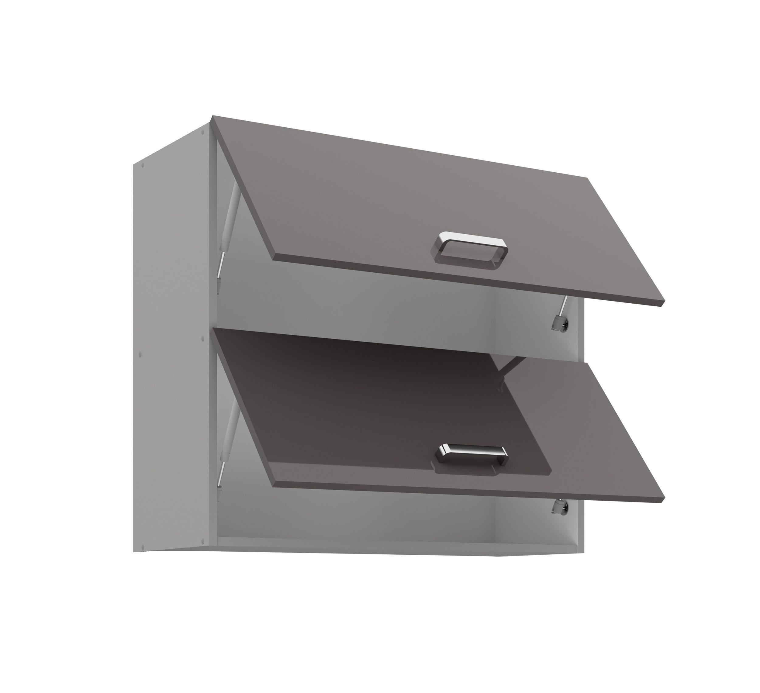 Küchen-Preisbombe Hängeschrank 80 cm Küche Bianca Grey Grau Hochglanz Küche günstig online kaufen