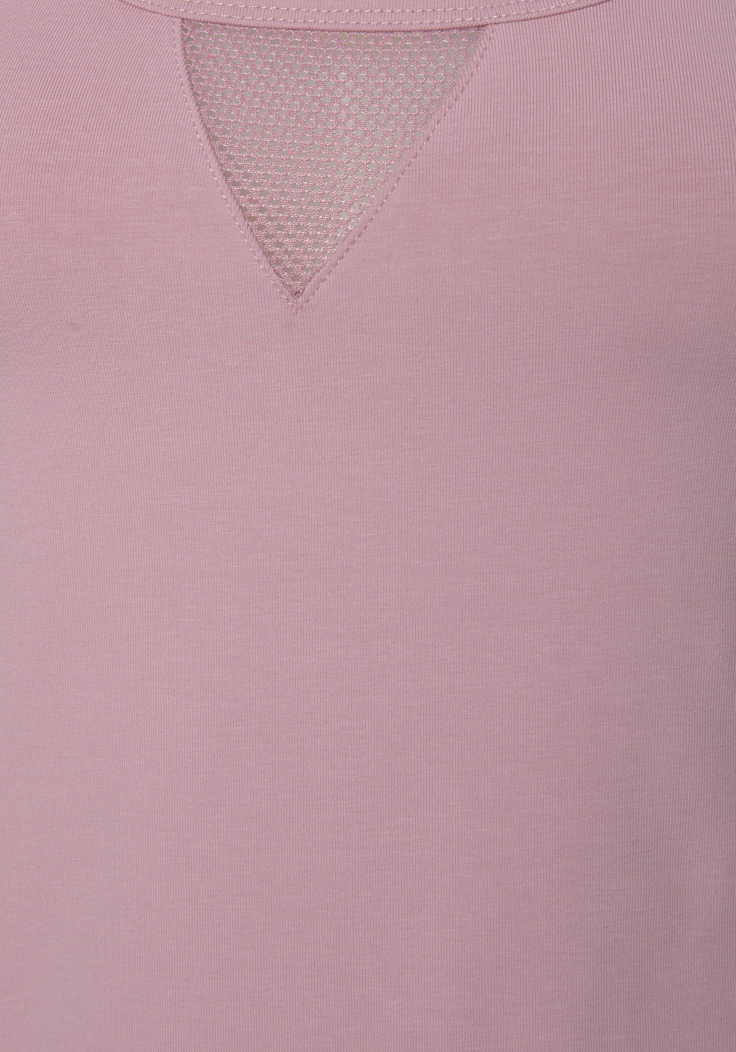 LASCANA ACTIVE Funktionsshirt mit beschrifteten Trägern und Mesh-Einsatz