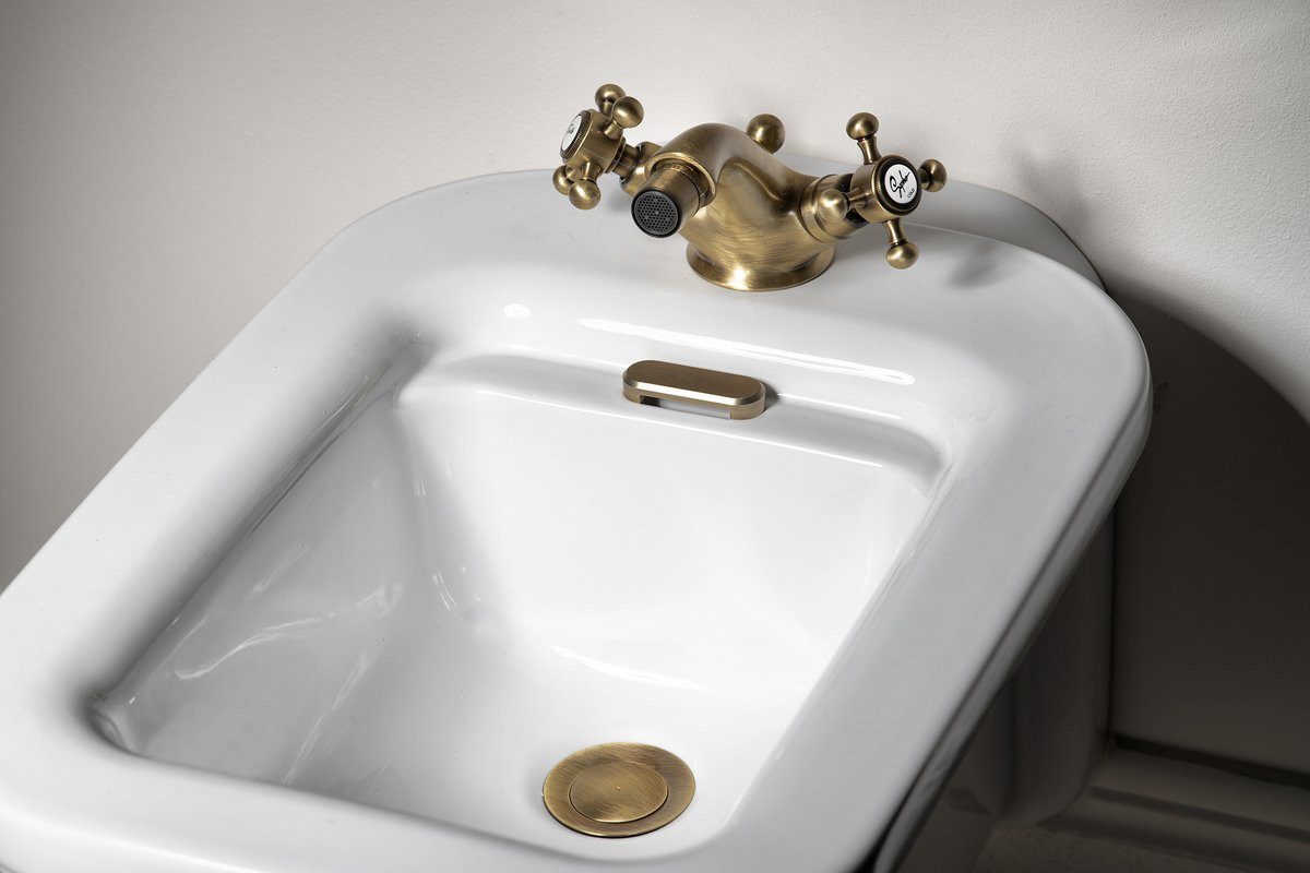 Sapho Bidetarmatur ANTEA Bidetarmatur mit Ablaufgarnitur, Bronze Sapho-3186