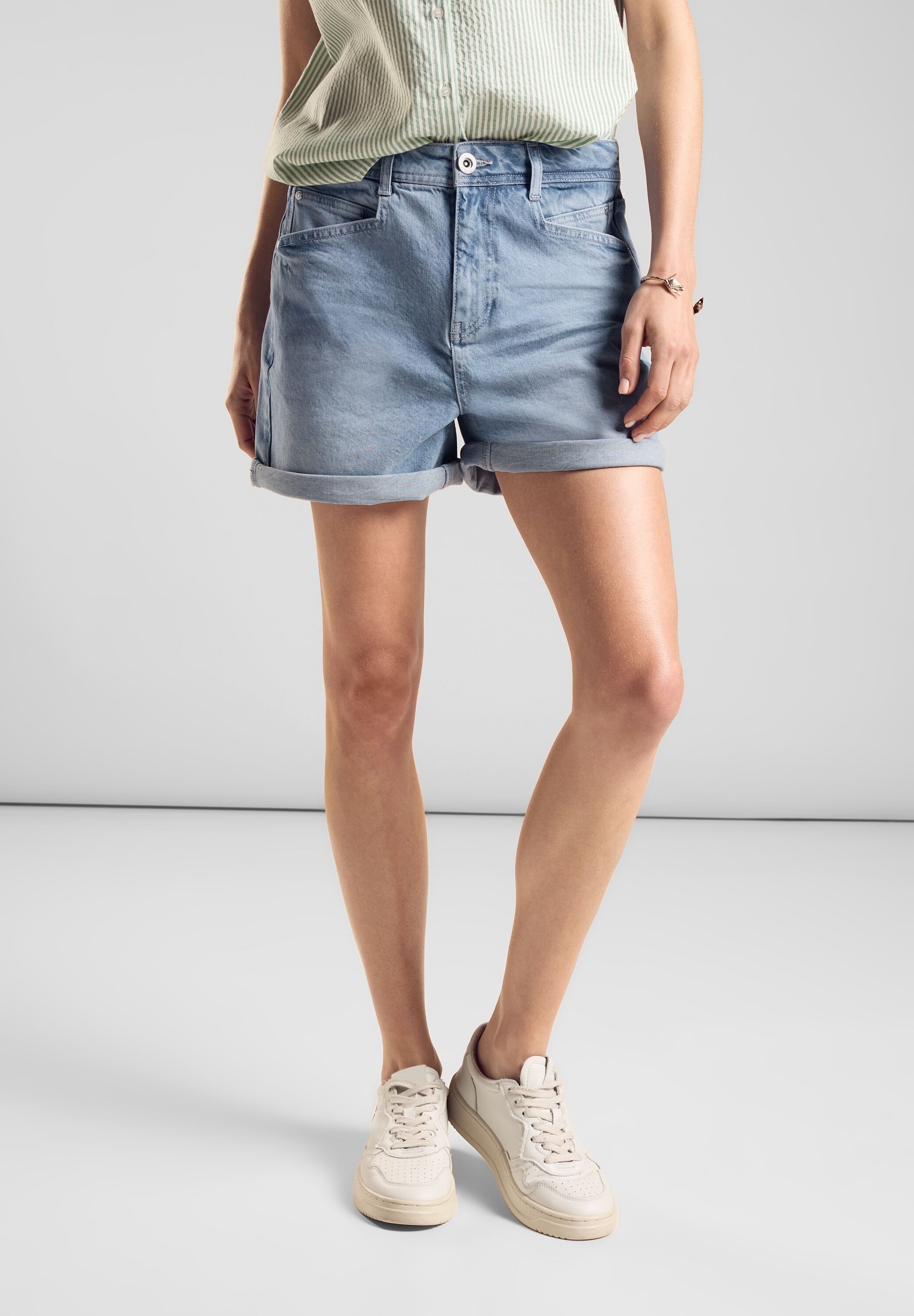 STREET ONE Bermudas Sommerhose mit Taschen