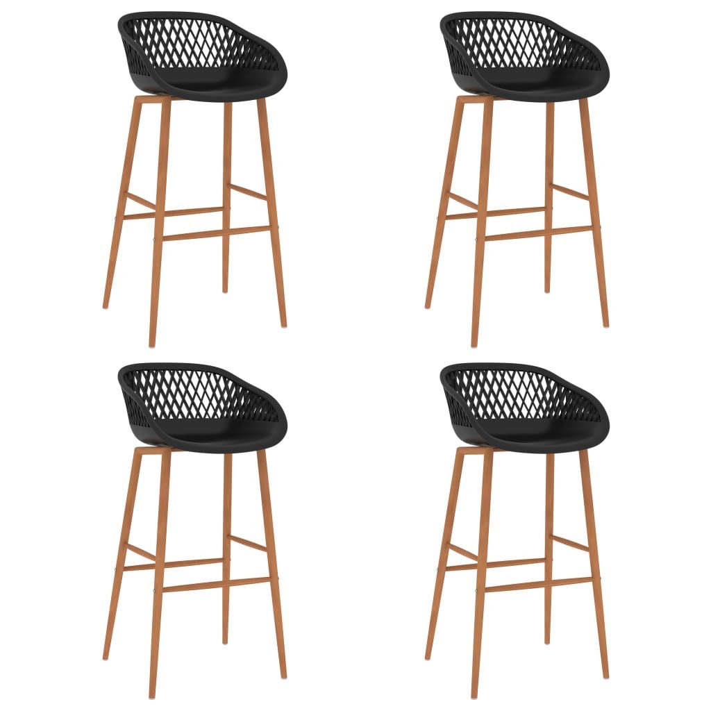 Barhocker Barhocker 4 Stk. Schwarz