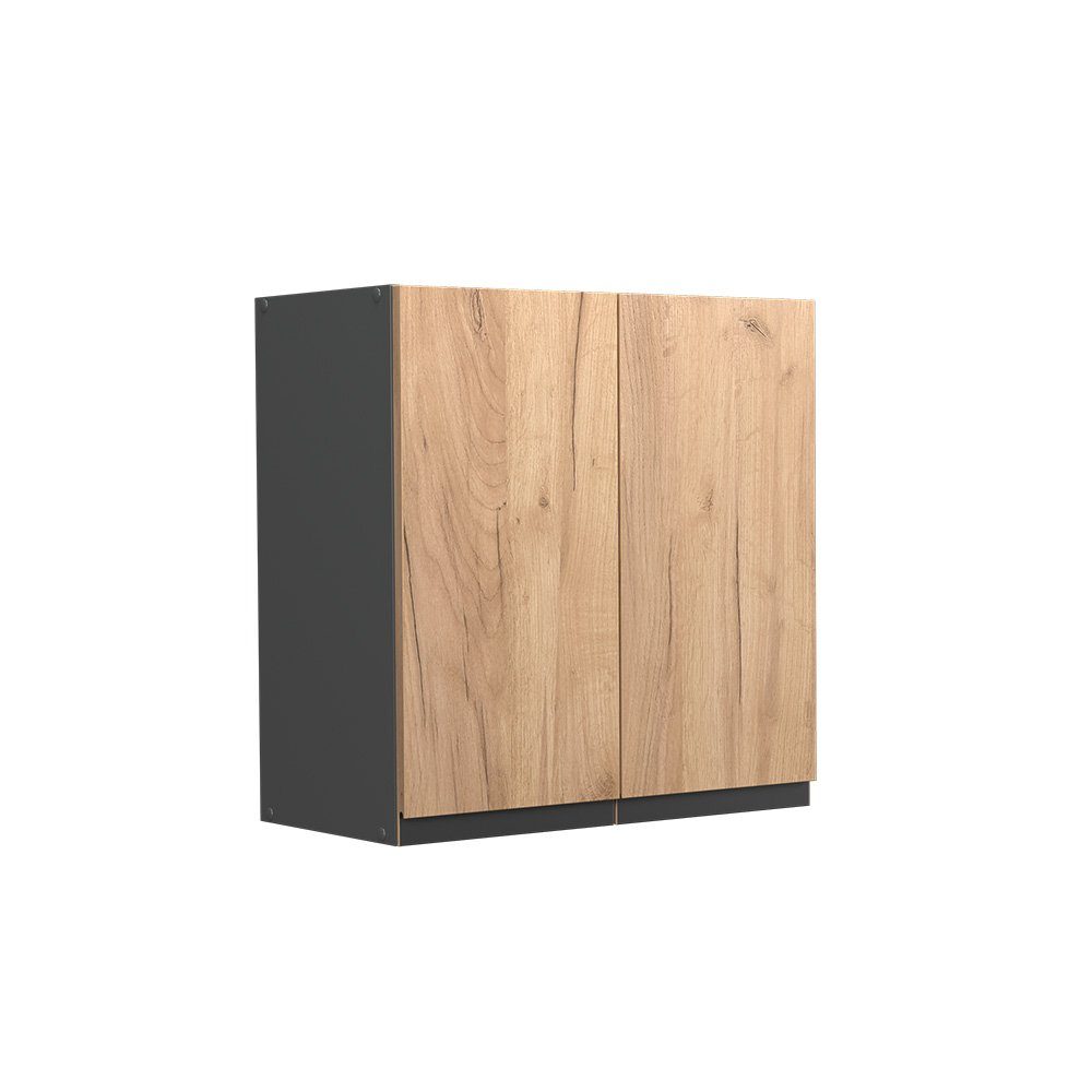 Vicco Hängeschrank Küchenschrank J-Shape 60 cm Anthrazit/Goldkraft Anthrazit-Goldkraft