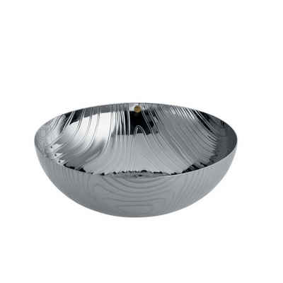Alessi Schale »Schale mit Relief VENEER«, Edelstahl 18/10 poliert, Durchmesser unten ca. 11 cm