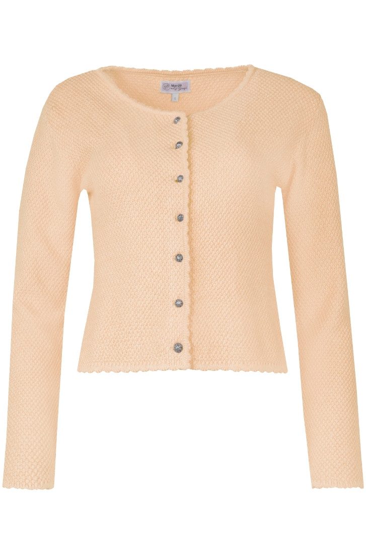 MarJo Trachtenjacke Trachten Strickjacke - VILSECK II - flieder, peach