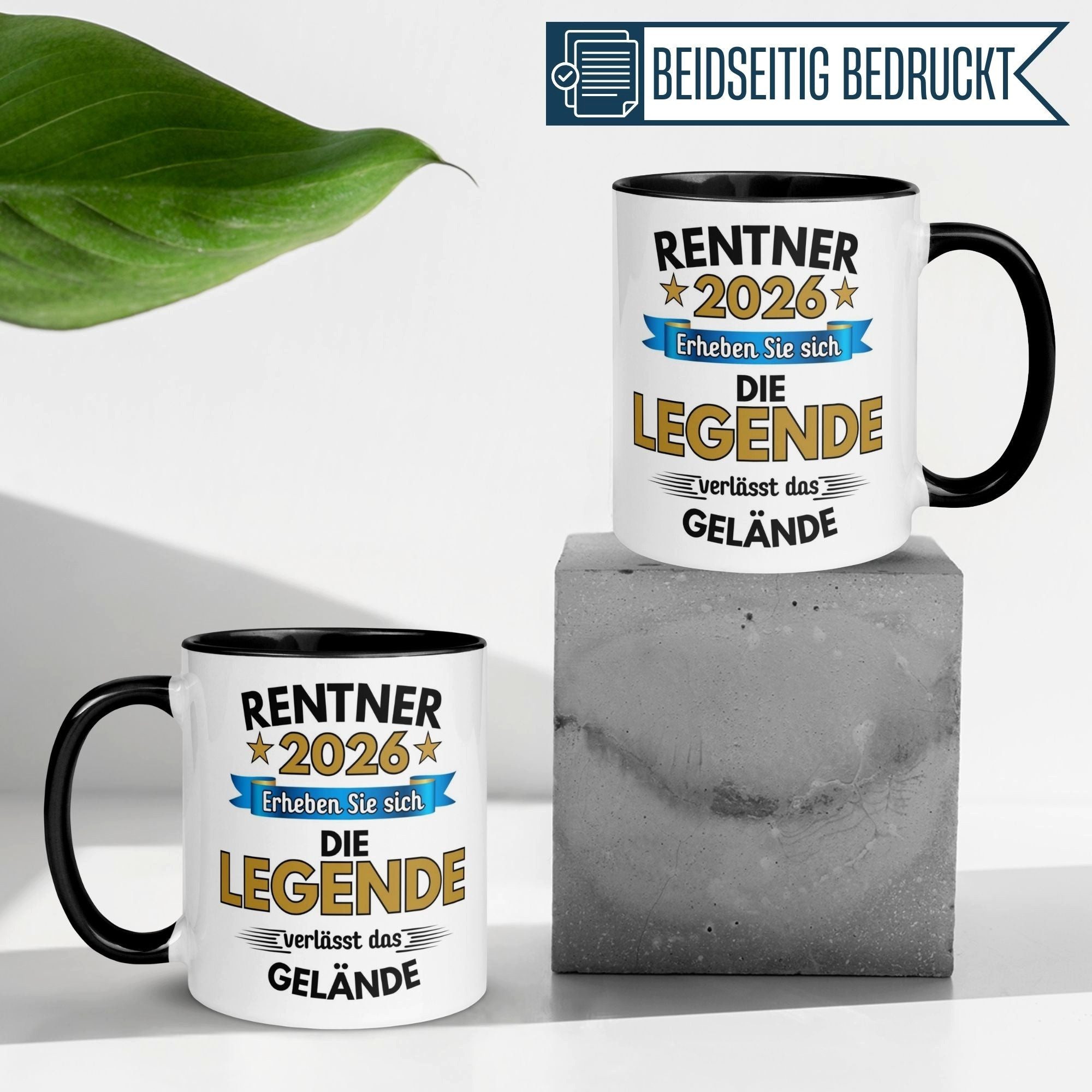 Momentals Tasse Rentner 2026 – Erheben Sie sich Legende verlässt Gelände – Rente Mann, Gratis Versand · Links-&Rechtshänder · Spülmaschinenfest