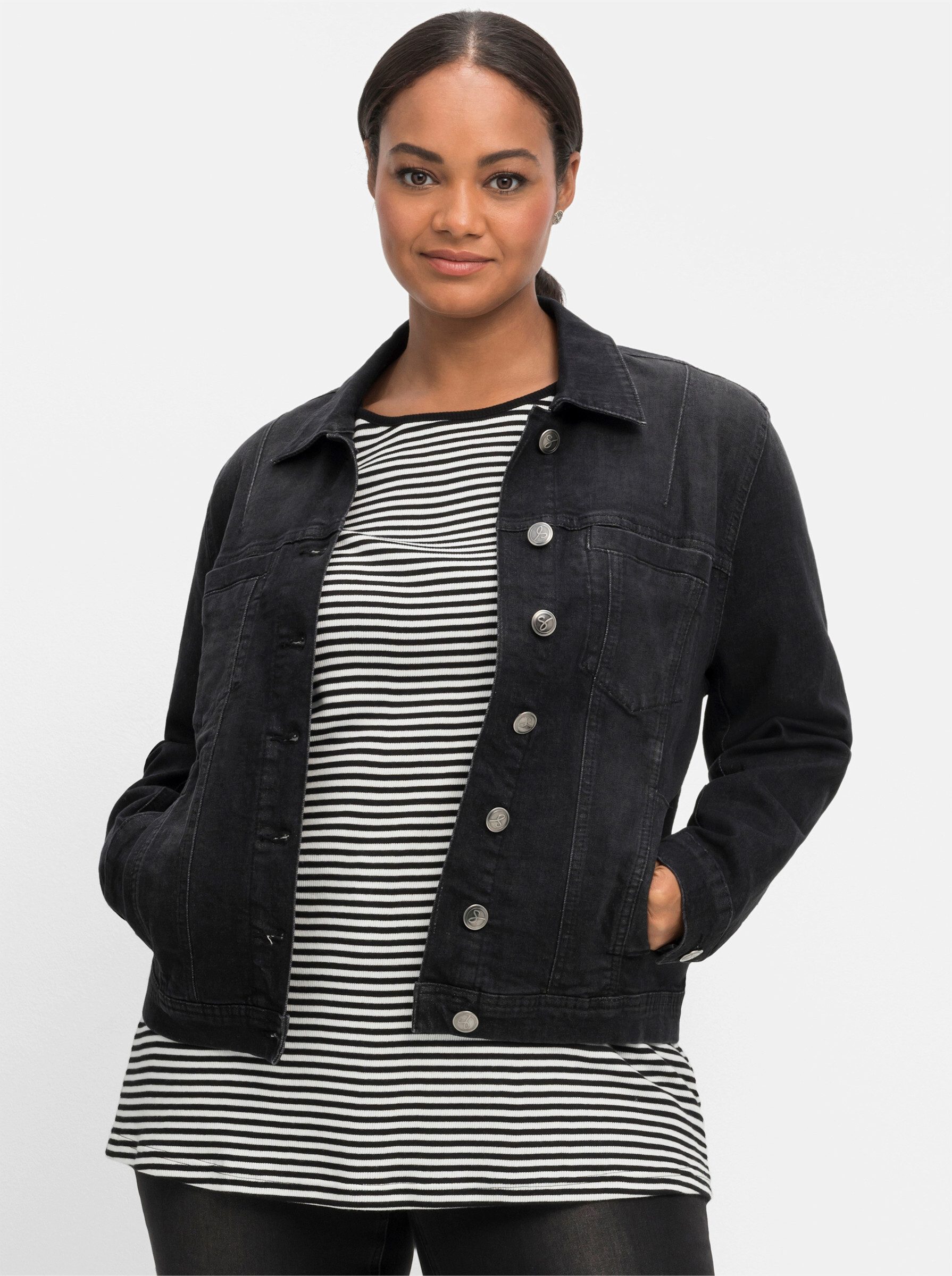 Sheego Allwetterjacke Jeansjacke . in modisch kurzer Form günstig online kaufen