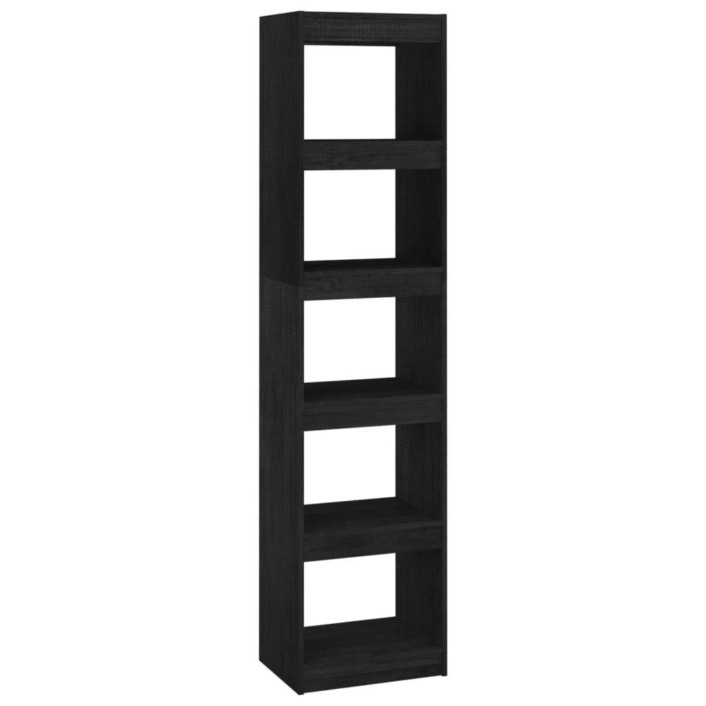 Schwarz cm 40x30x167,5 Kiefer Bücherregal Bücherregal/Raumteiler furnicato Massivholz