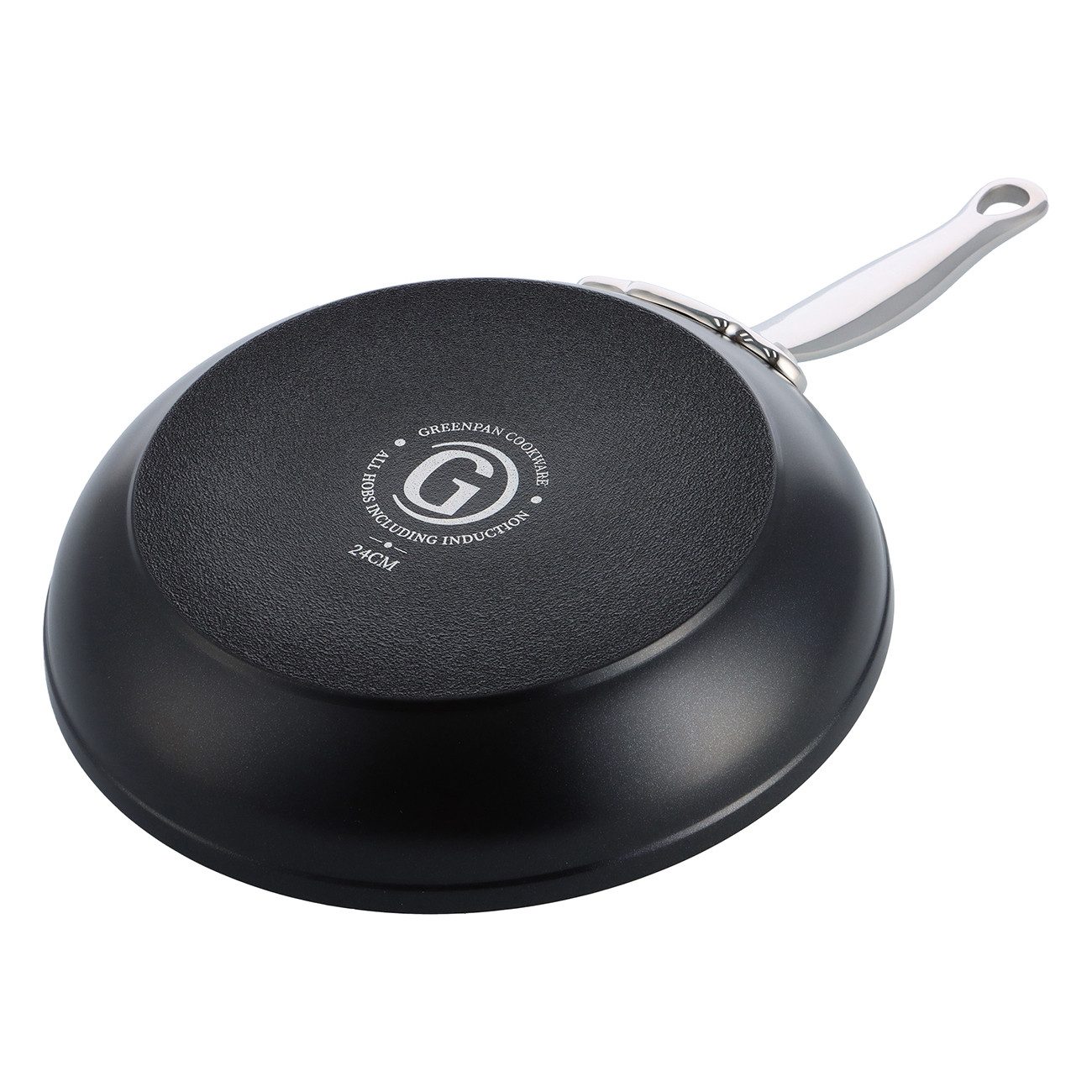 GREENPAN Bratpfanne Barcelona Pro Bratpfanne schwarz Keramik Spülmaschinengeeignet, Aluminium, Kratzfest, langlebig, gleichmäßige Hitze, backofengeeignet Ø 20 cm