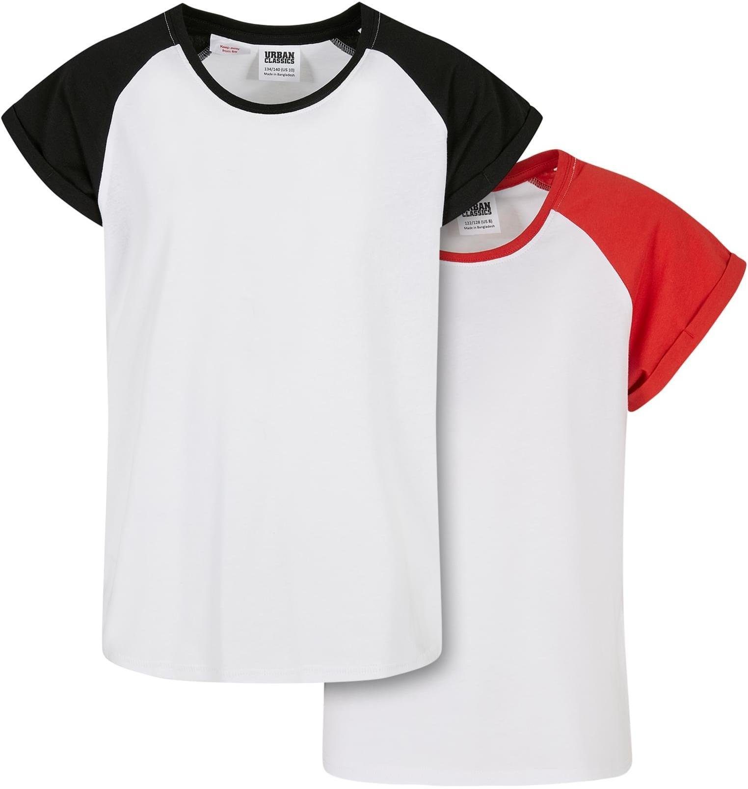 T-Shirt Girls Contrast Raglan Tee 2-Pack Mädchen T-Shirt