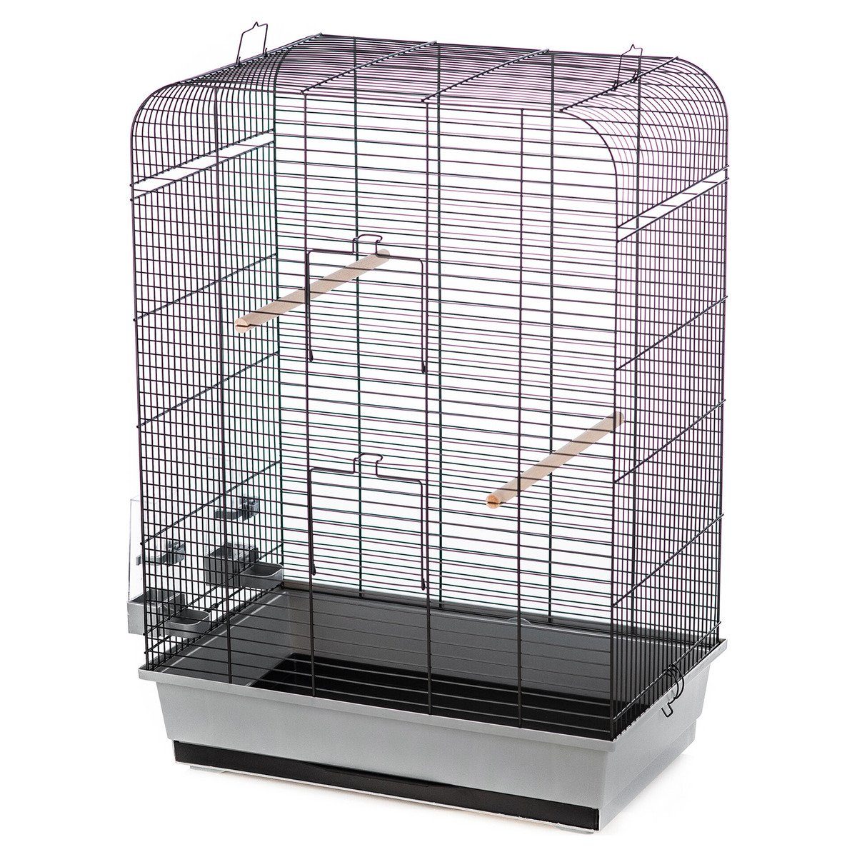 DUVO+ Vogelkäfig Vogelkäfig Nina grau/schwarz günstig online kaufen