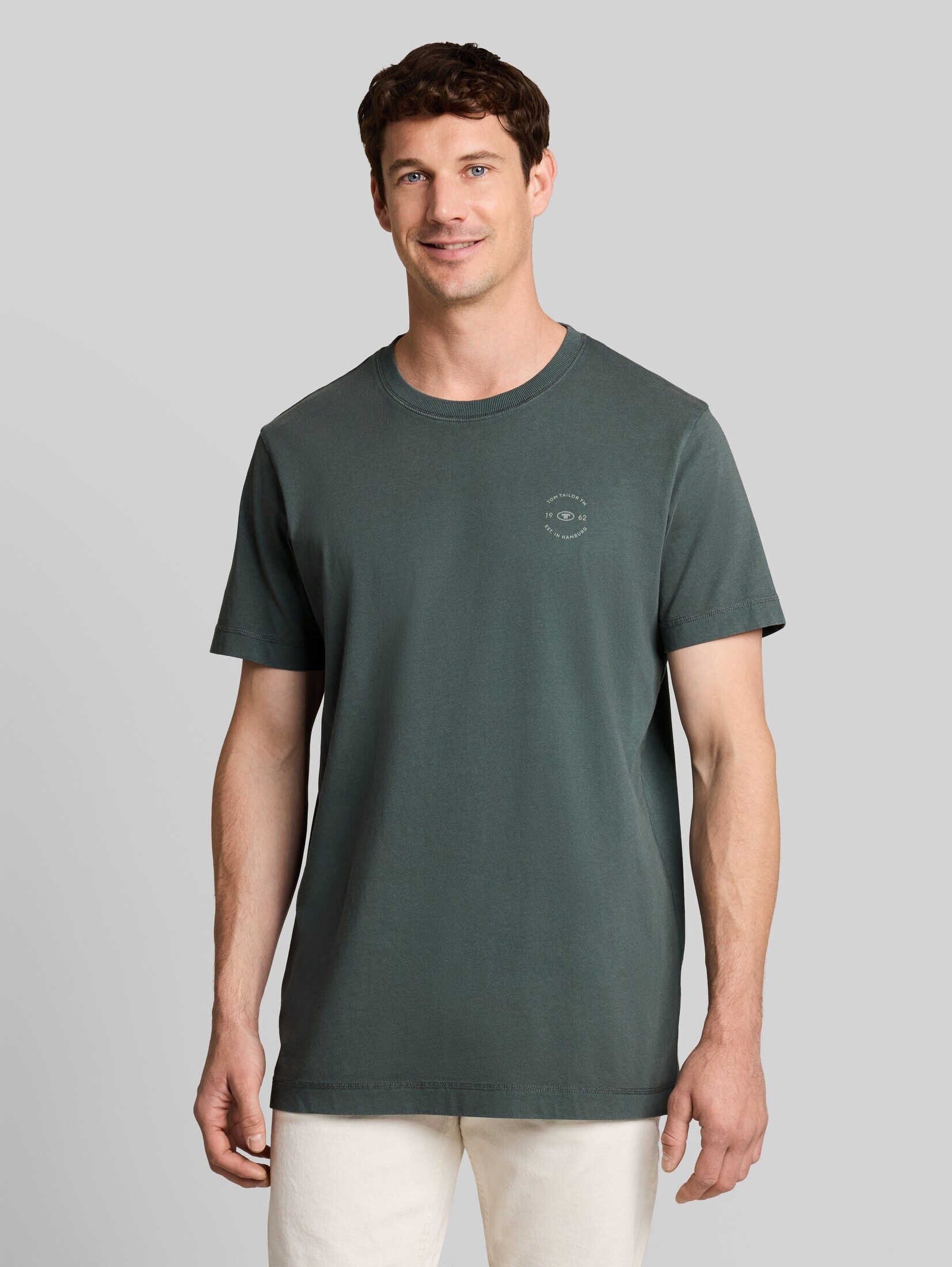 TOM TAILOR T-Shirt T-Shirt (im Einserpack) T-Shirt mit Logo-Print