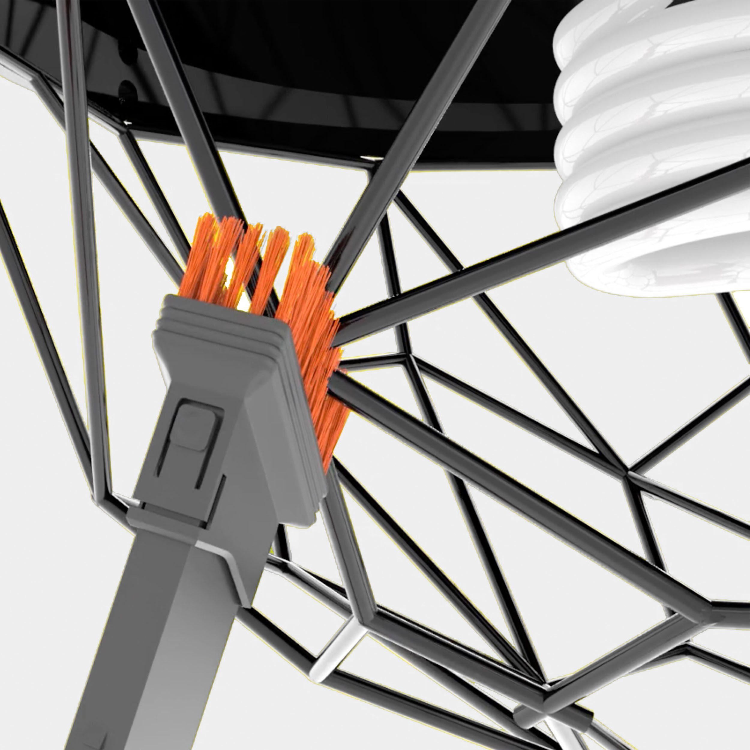 TurboTronic by Z-Line Akku-Hand-und Stielstaubsauger 22.2 V LI-ION Multi-Zyklon Akku Sauger, 180 W, beutellos, Stiel Staubsauger Bodenbürste