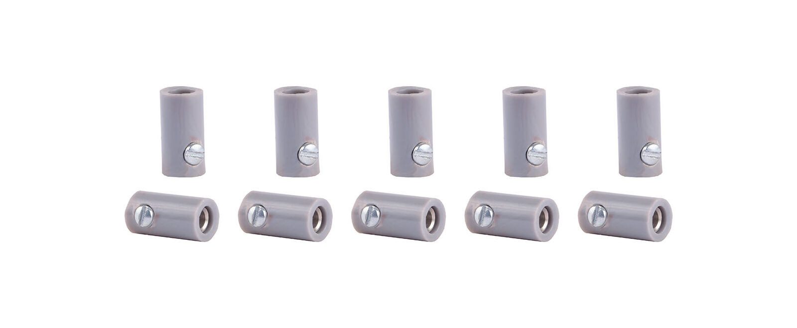 Viessmann Modelleisenbahn-Stecker Viessmann 6885 Muffen grau, 10 Stück