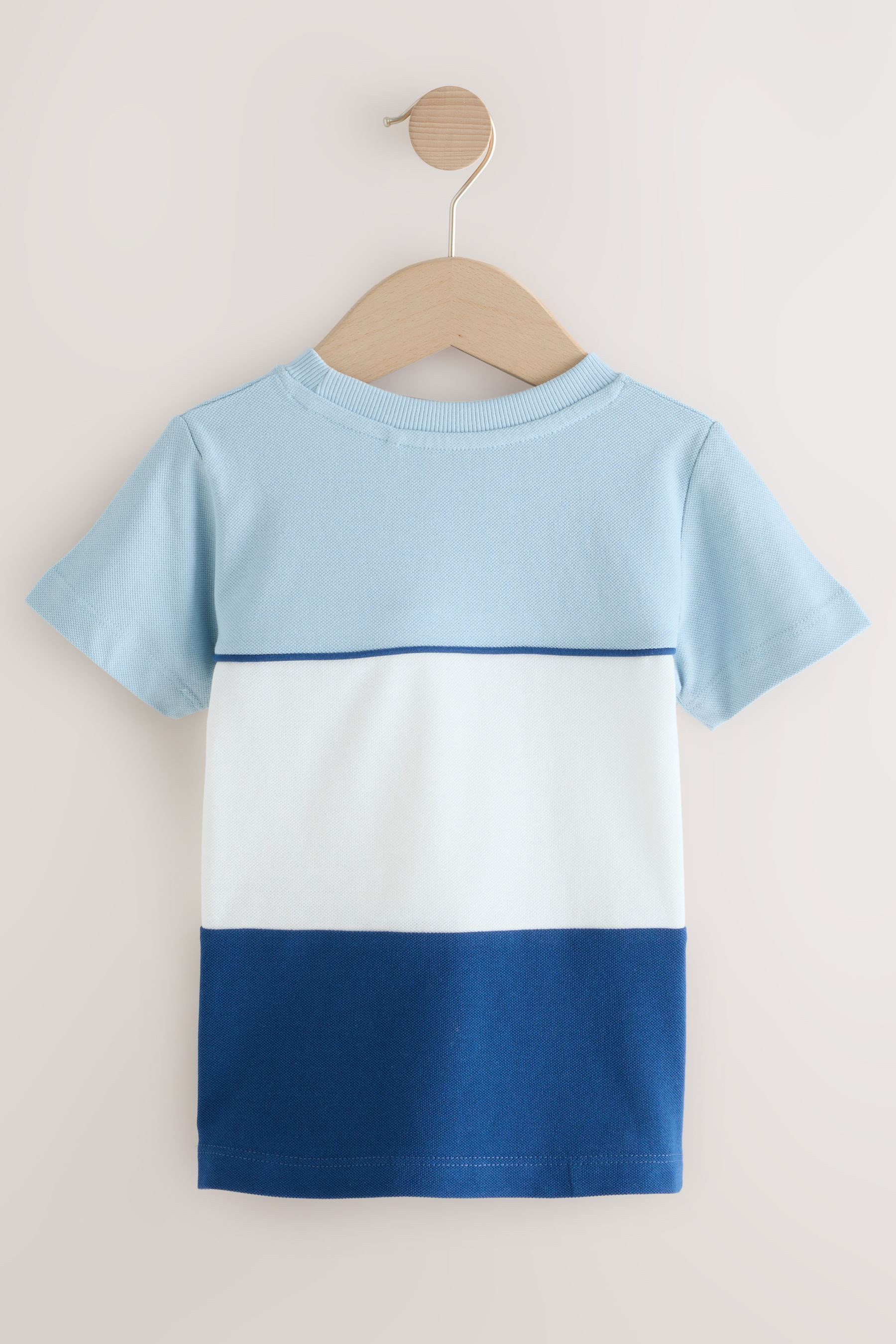 Next T-Shirt T-Shirt in Colourblock-Optik (1-tlg)