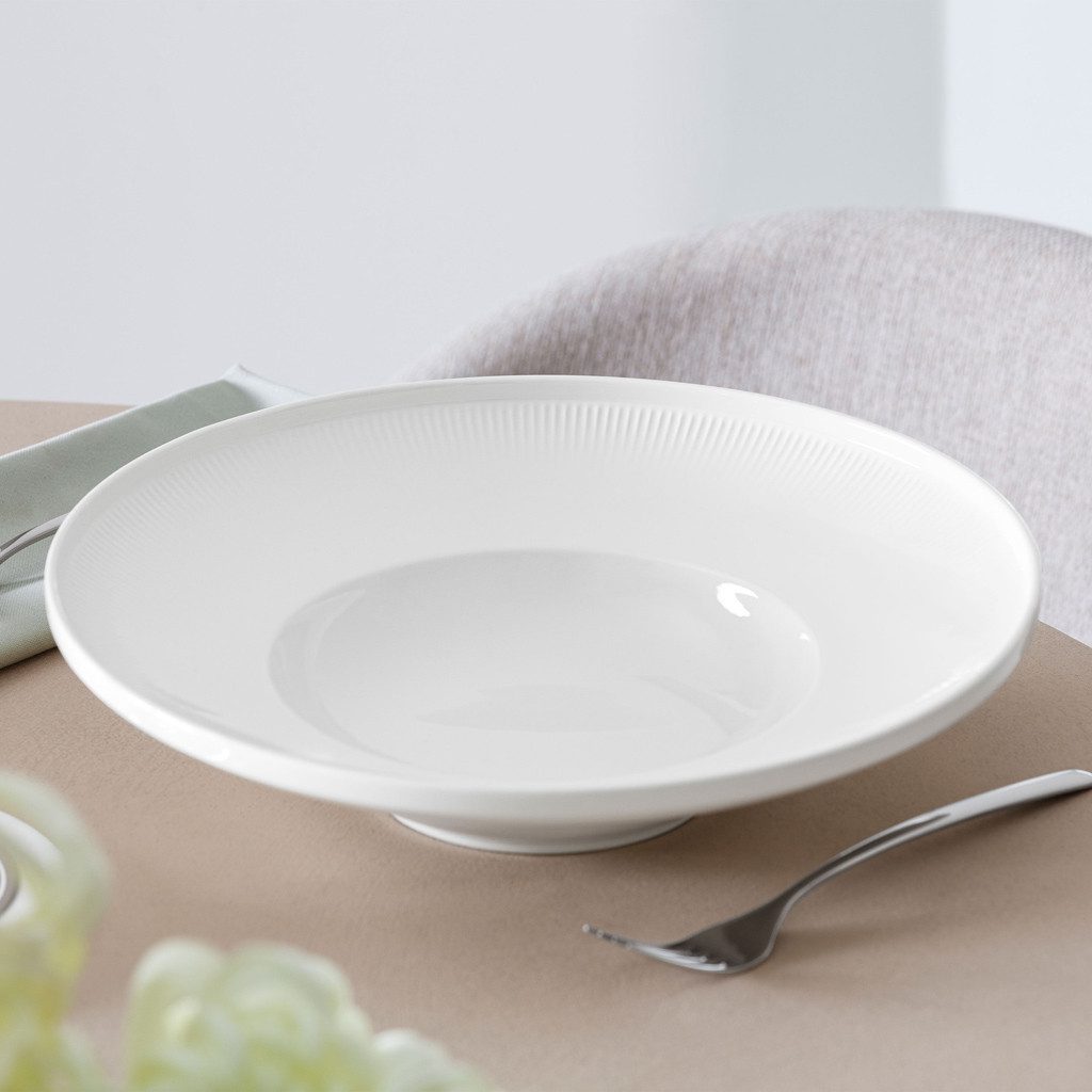Villeroy & Boch Suppenteller Afina Pastateller 29 cm ø, (1 St), Premium Porcelain, mikrow.- & spülm.sicher, Made in Germany