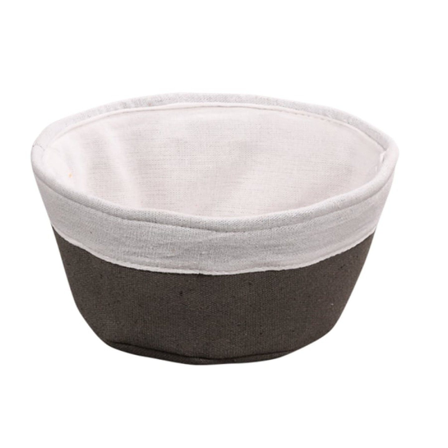 Kesper Brotkorb Brotkorb aus Baumwolle in Grau 20x20 cm, Baumwolle