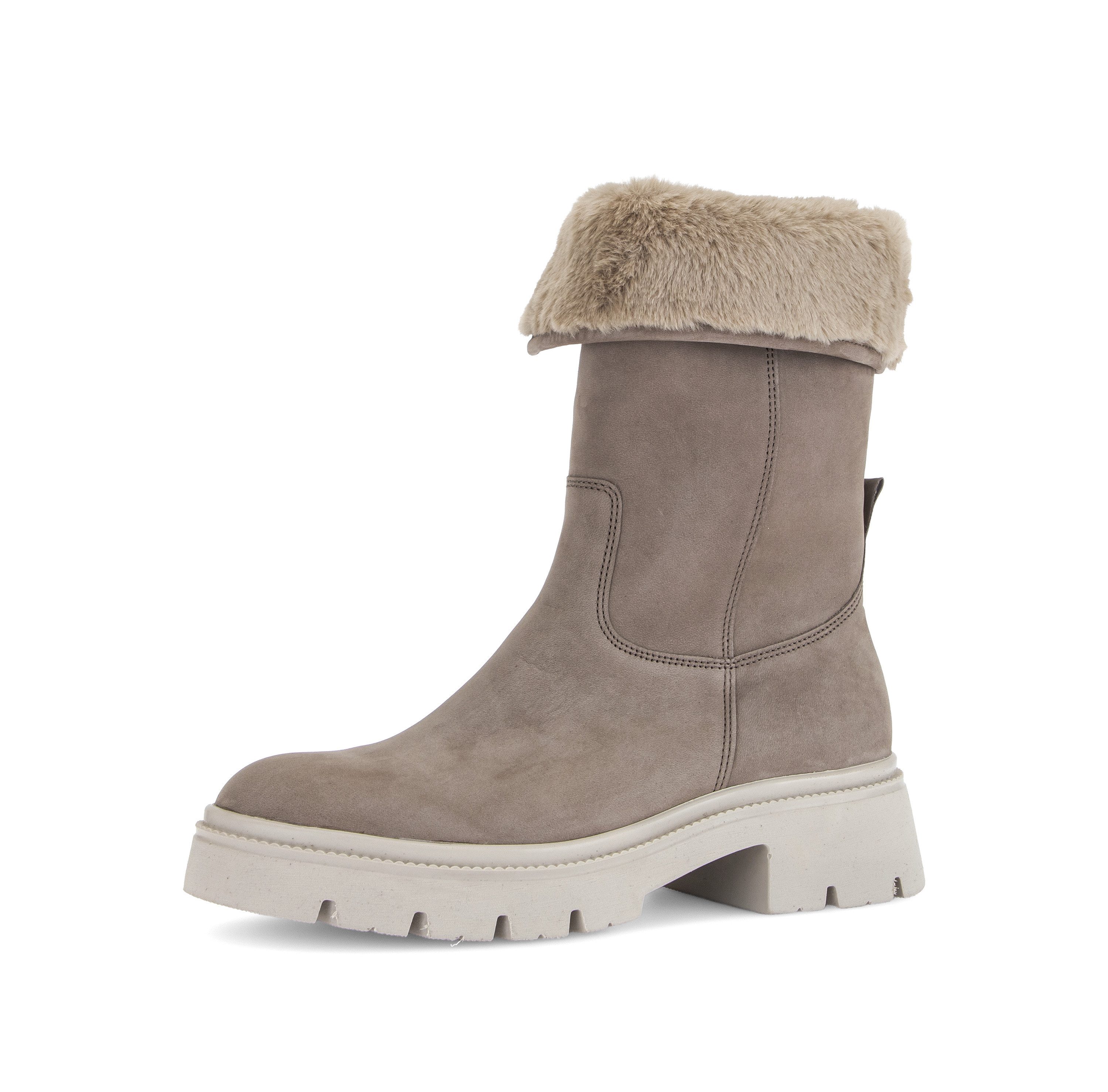 Gabor Winterboots Blockabstz, Stiefelette mit umschlagbarem Kragen