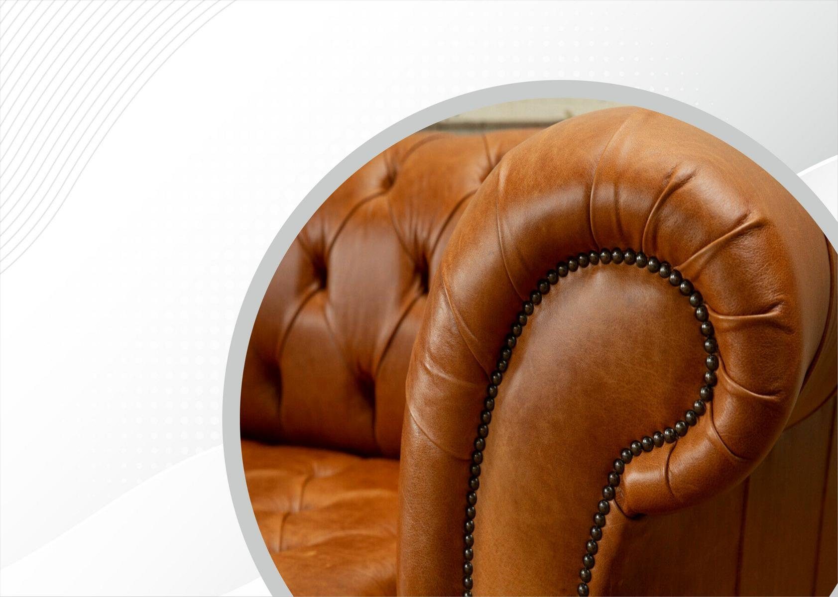 JVmoebel Chesterfield-Sofa, Chesterfield Sofa 220 Couch Design cm 3 Sitzer