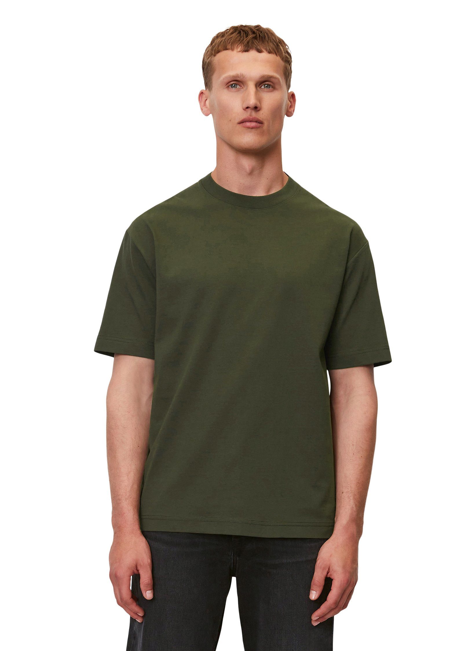 Marc O'Polo T-Shirt aus schwerem Heavy-Jersey grün