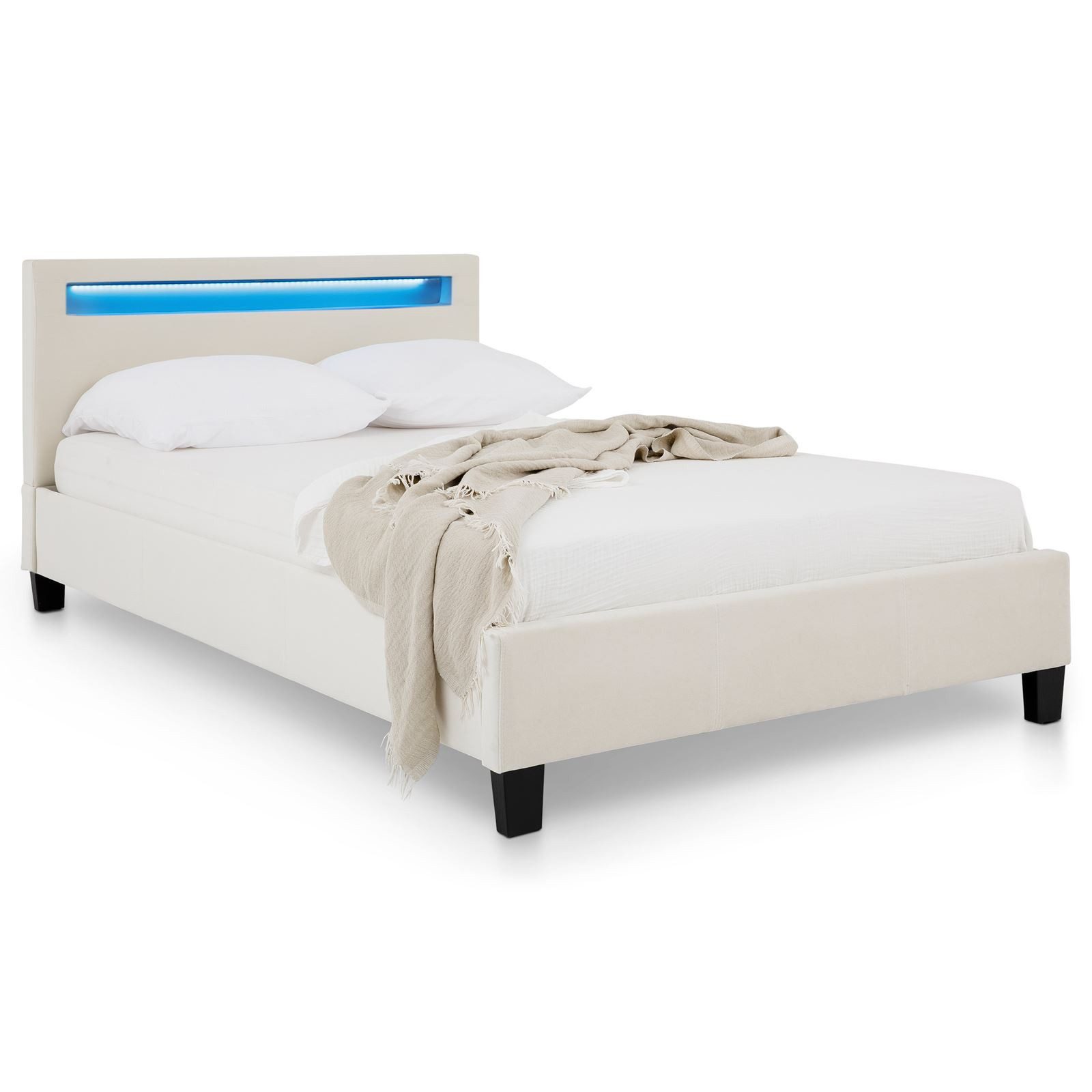 IDIMEX Polsterbett LASHIO, Bett 120x200 cm mit LED Beleuchtung im Kopfteil günstig online kaufen