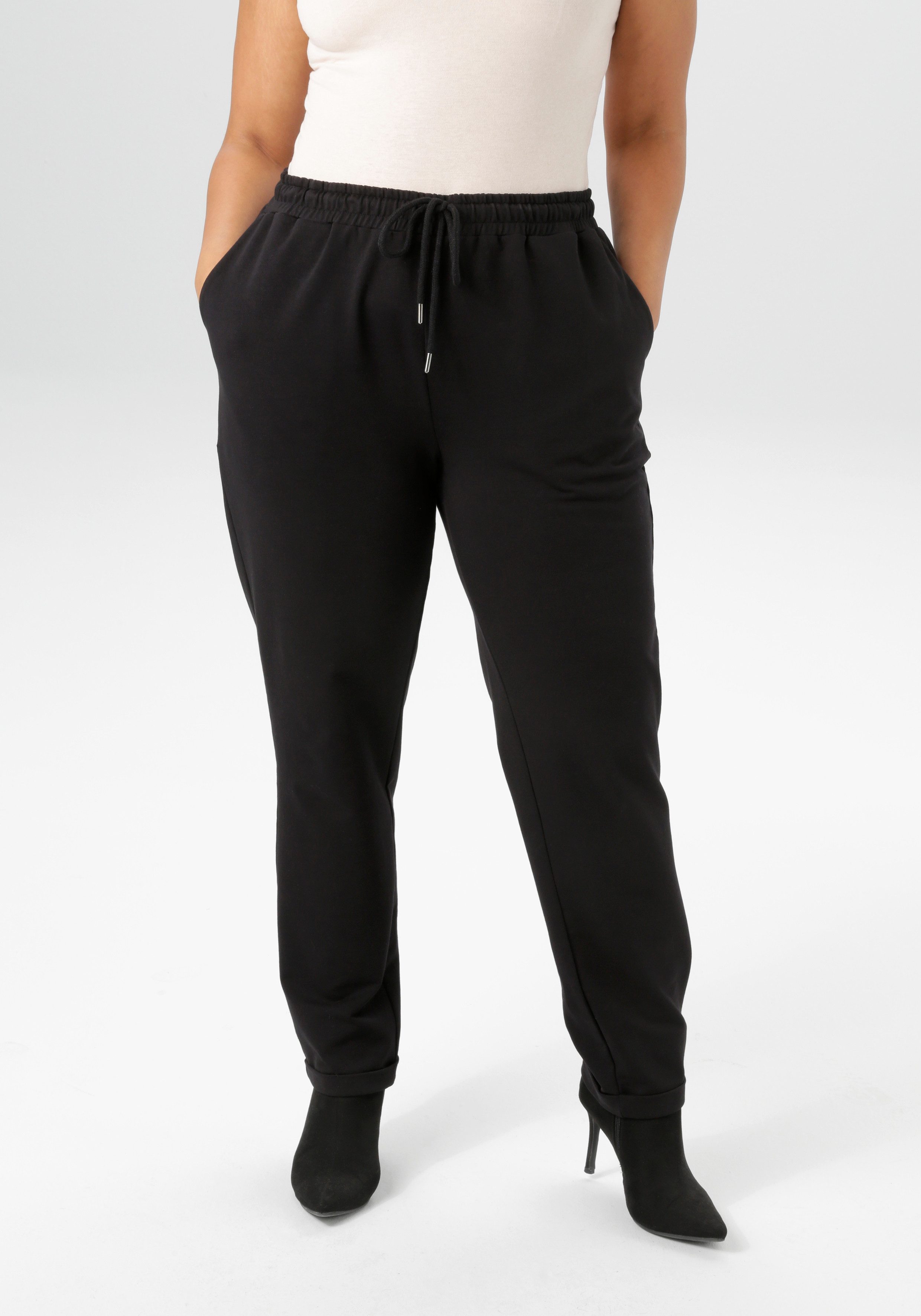 Aniston PLUS Schlupfhose aus weicher Jersey-Qualität günstig online kaufen