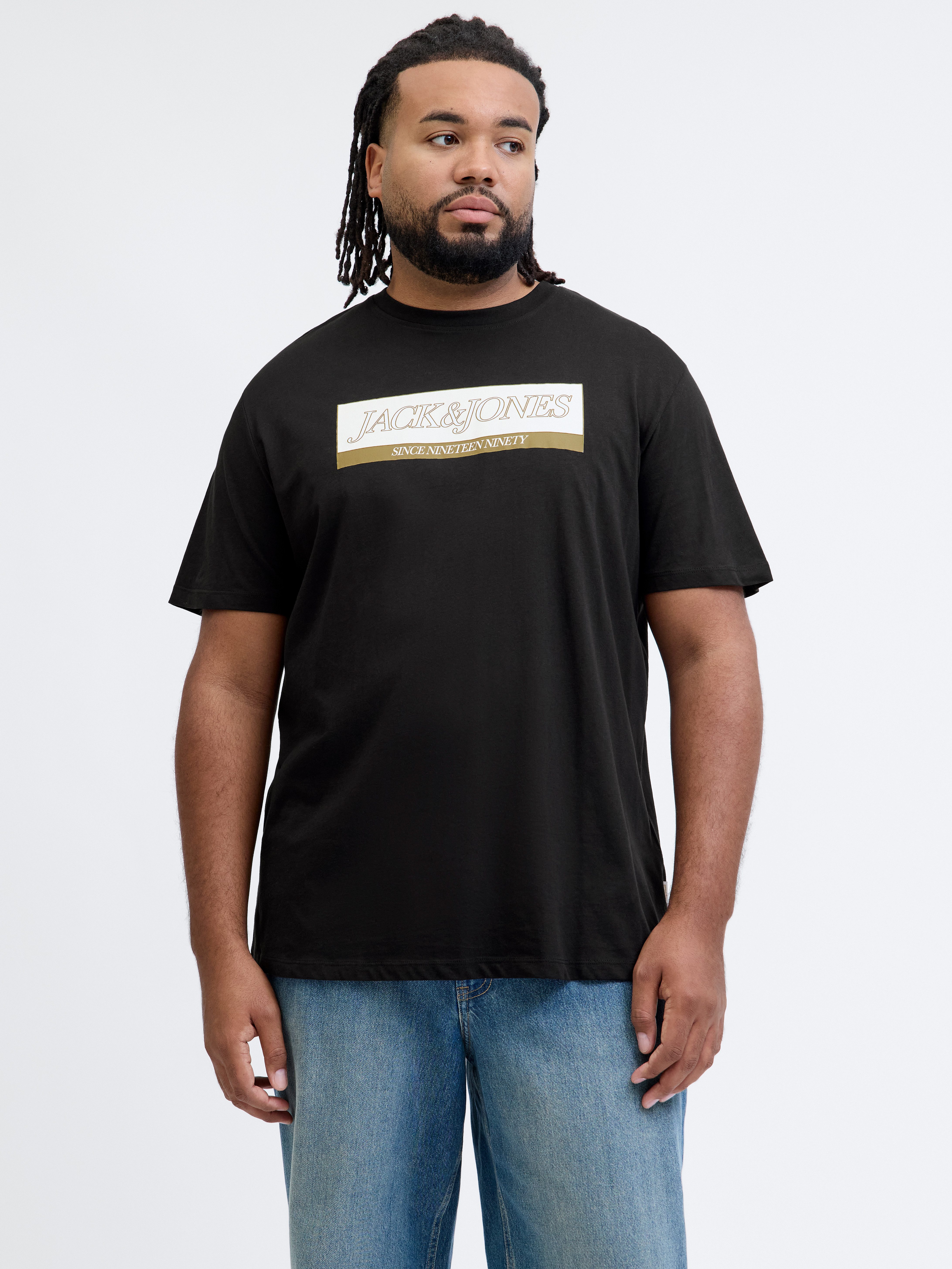 Jack & Jones PlusSize T-Shirt JORINWOOD BLOCK BRANDING TEE SS CN PLS günstig online kaufen