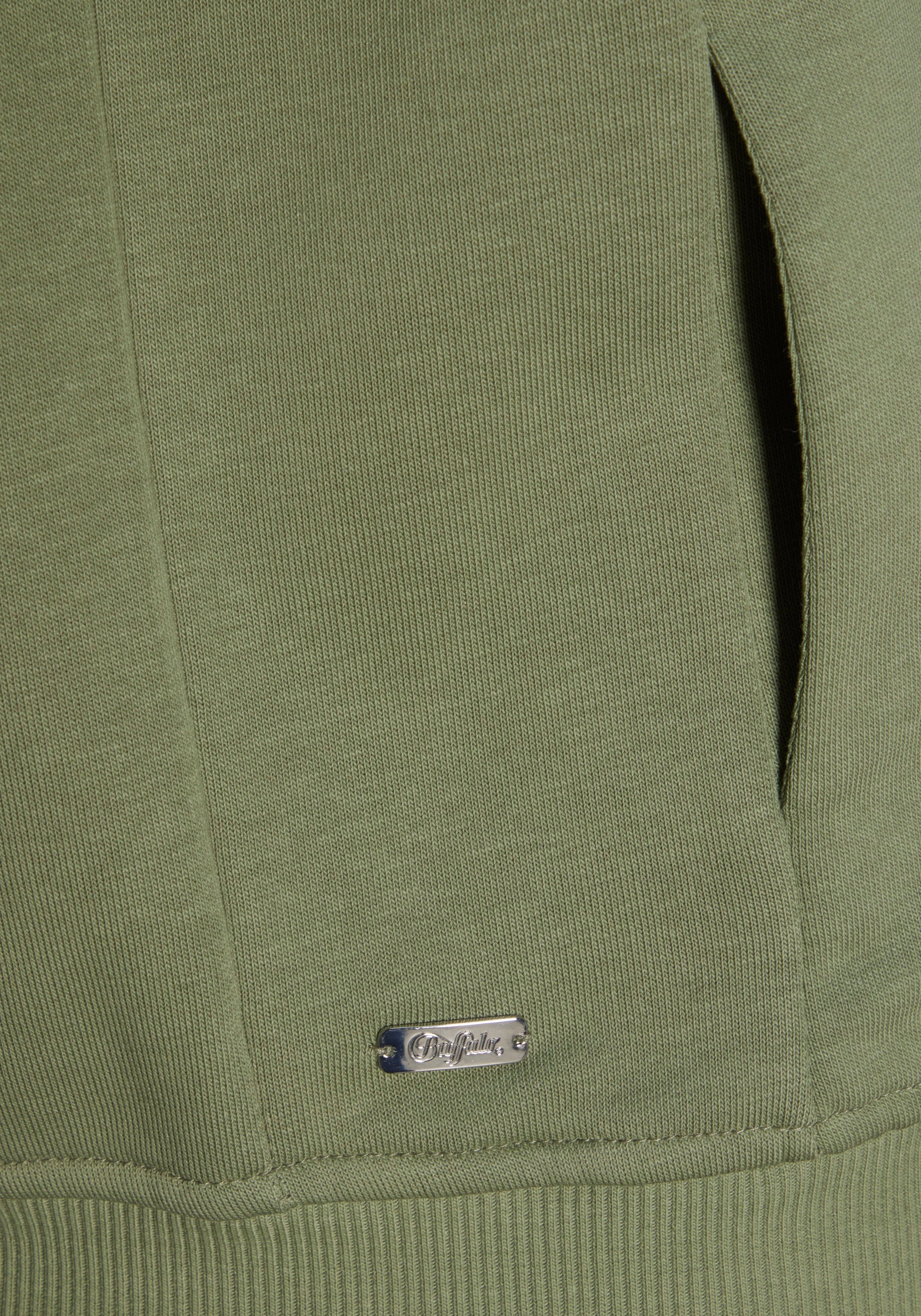 Buffalo Kapuzensweatjacke mit Statement Druck, Loungewear