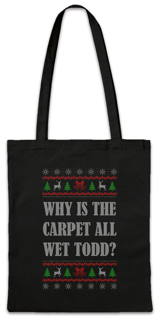 Urban Backwoods Beuteltasche Christmas Wet Carpet Stofftasche X-Mas Schöne Griswold Weihnachtsmann (1-tlg), Merry Vacation Bescherung Christmas