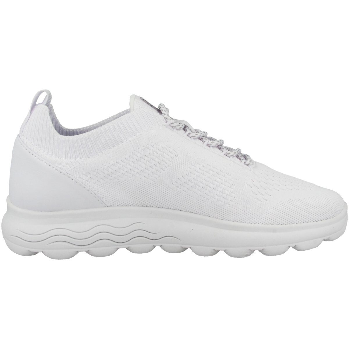 A Sneaker weiss Geox Ferse Zuglasche Spherica an Damen der D