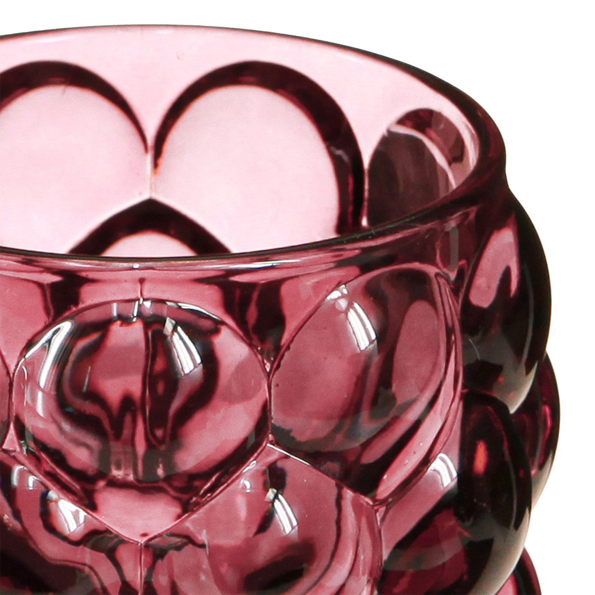 Viana Tischvase Windlicht Berry Glas Deko Teelichthalter Ø9cm H9,5cm Skandi günstig online kaufen