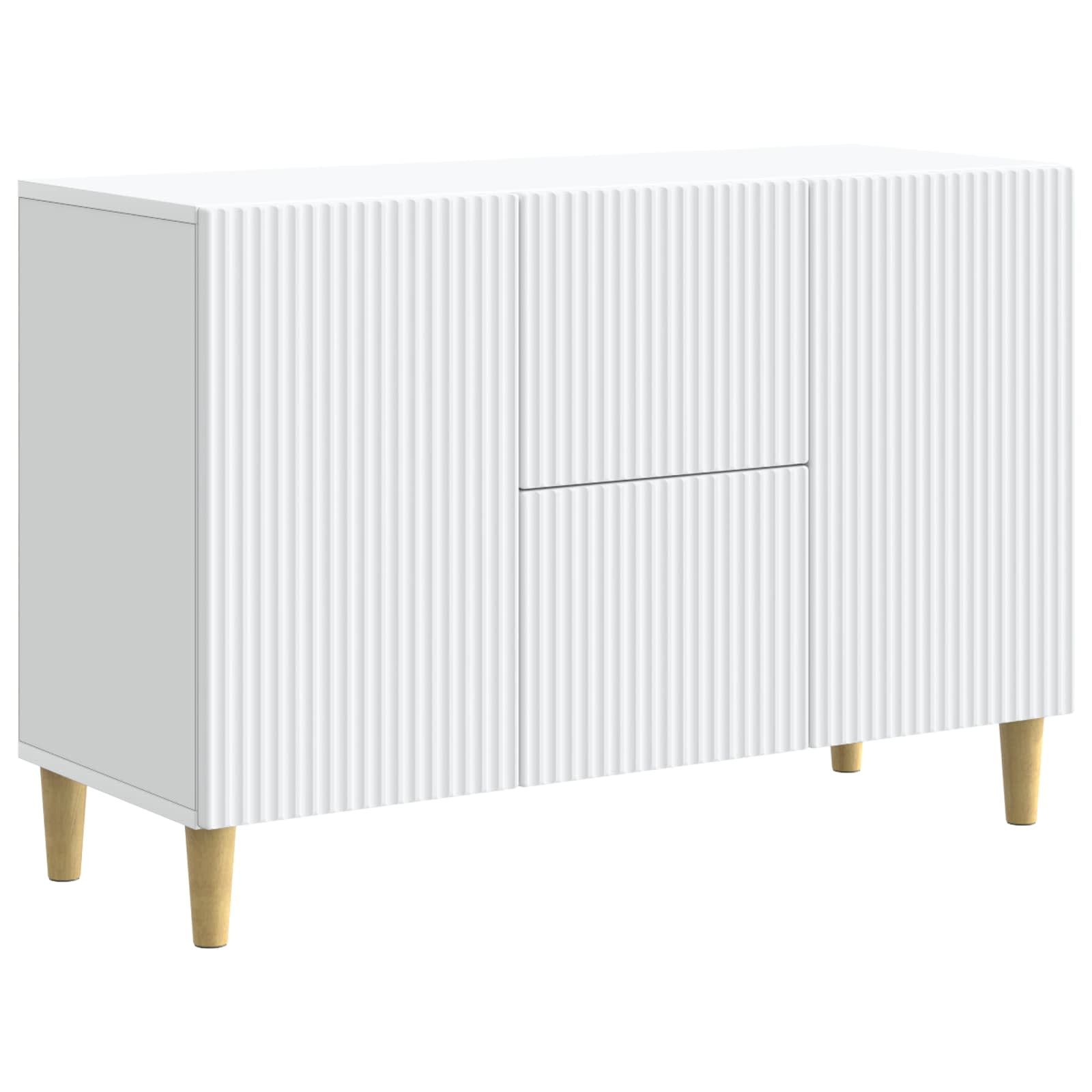 vidaXL Sideboard Sideboard Weiß 89 x 34,5 x 60 cm Holzwerkstoff (1 St)