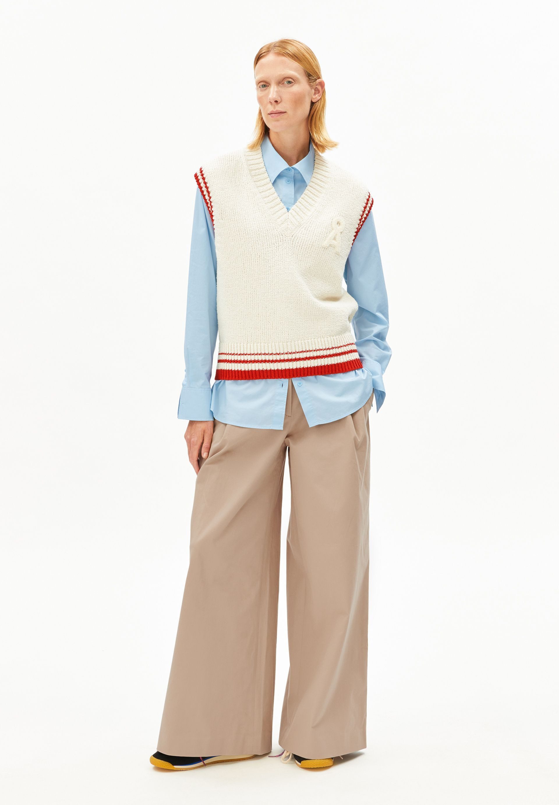 Armedangels Stricktop ICONIC Å COLLEGE Pullunder aus Bio-Baumwoll-Mix
