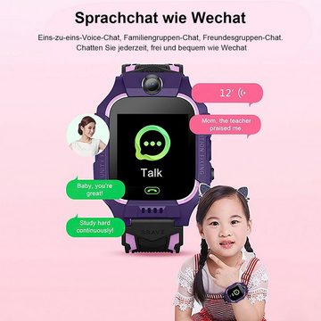 Gontence 1.4 Zoll Bildschirm 2G Kinder Uhr SOS Telefonfunktion 380mAh Smartwatch