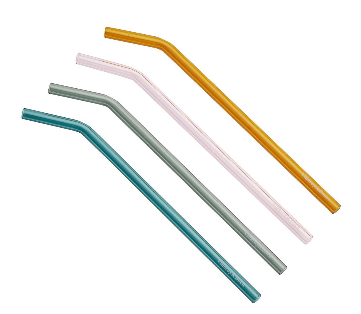 Villeroy & Boch Trinkhalme Artesano Hot&Cold Beverages Glas-Strohhalm Set4