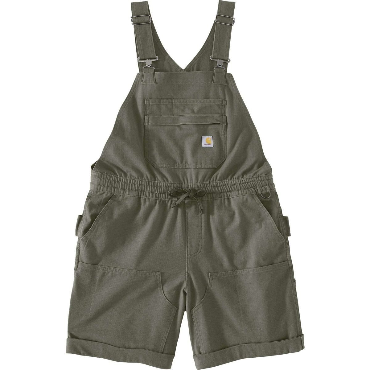 Carhartt Softshelljacke Rugged Flex Ripstop Shortall Funktionale und bequeme Damen-Latzhose mit schnelltrocknendem