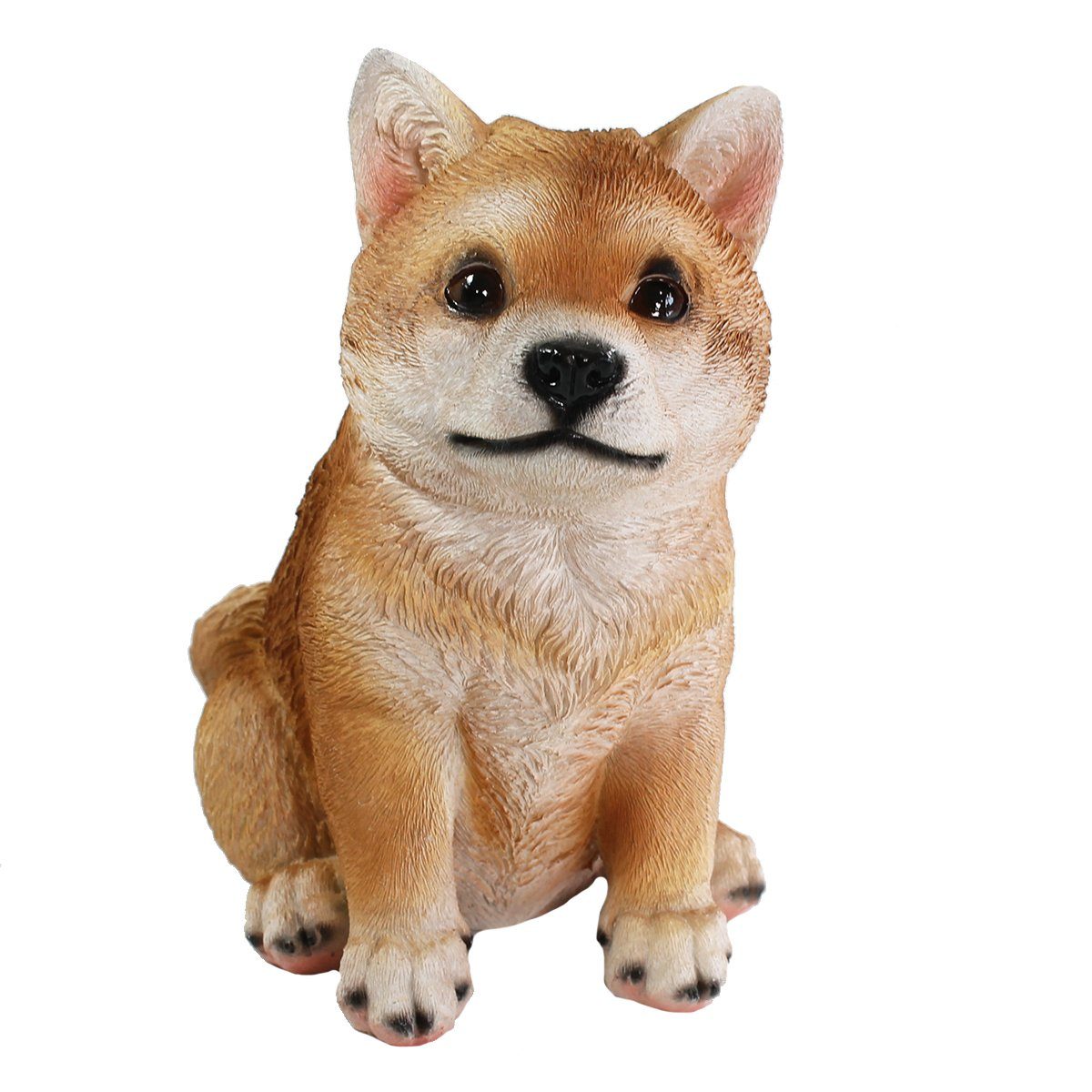 Tierfigur Hunde Figur Shiba Inu sitzend Hund Tierfigur Hundefigur