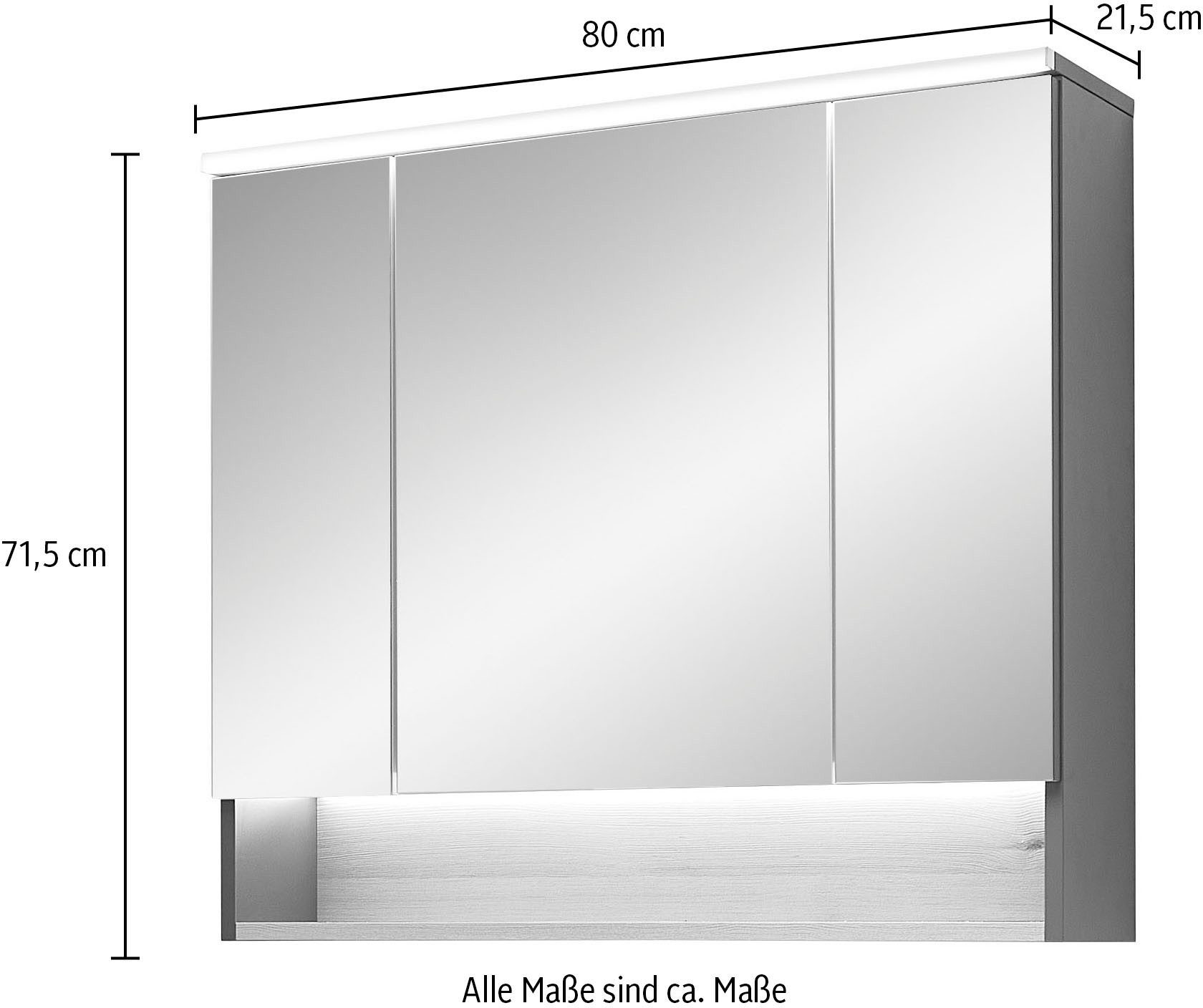 Saphir Badmöbel-Set Quickset 394, (Komplett-Set, 4-St)