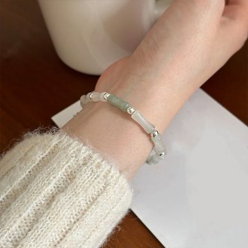 LENBEST Bettelarmband Armband Natural Jade Brac elet Bamboo Bangle Bracelets (1-tlg)