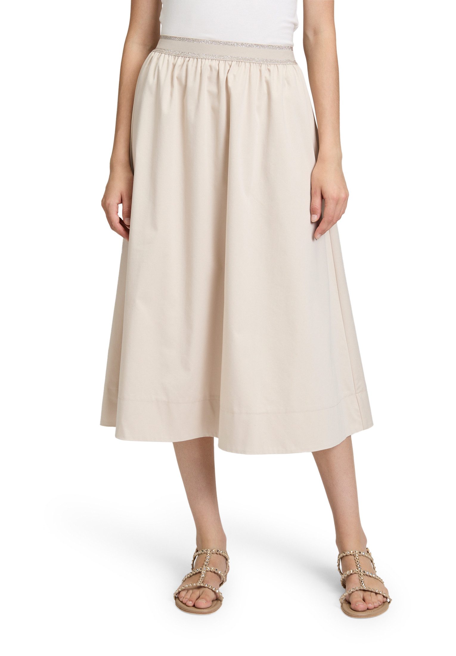 Midirock Damen mit elastischem Bund