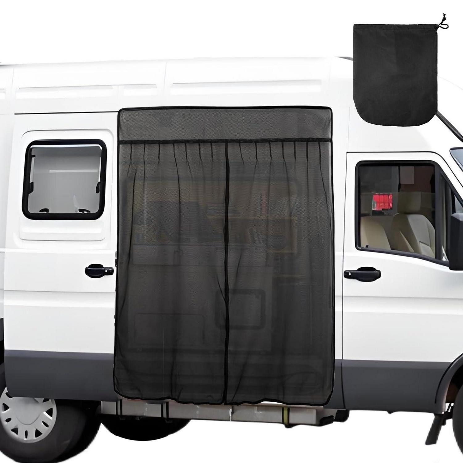 LuxusKollektion Schutznetz Moskitonetz 210x165 cm Magnetverschluss für Wohnmobil Tür