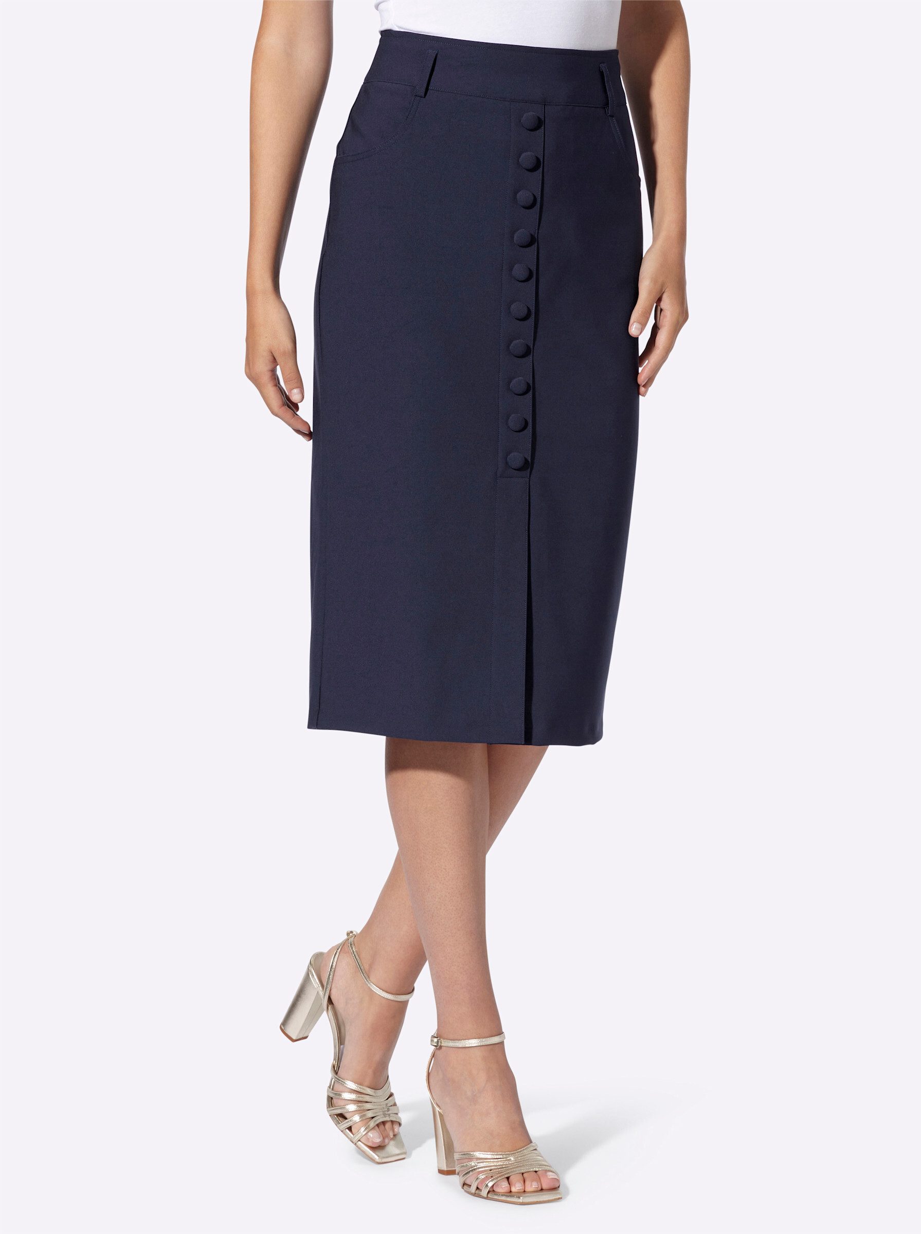 heine A-Linien-Rock Bleistiftrock