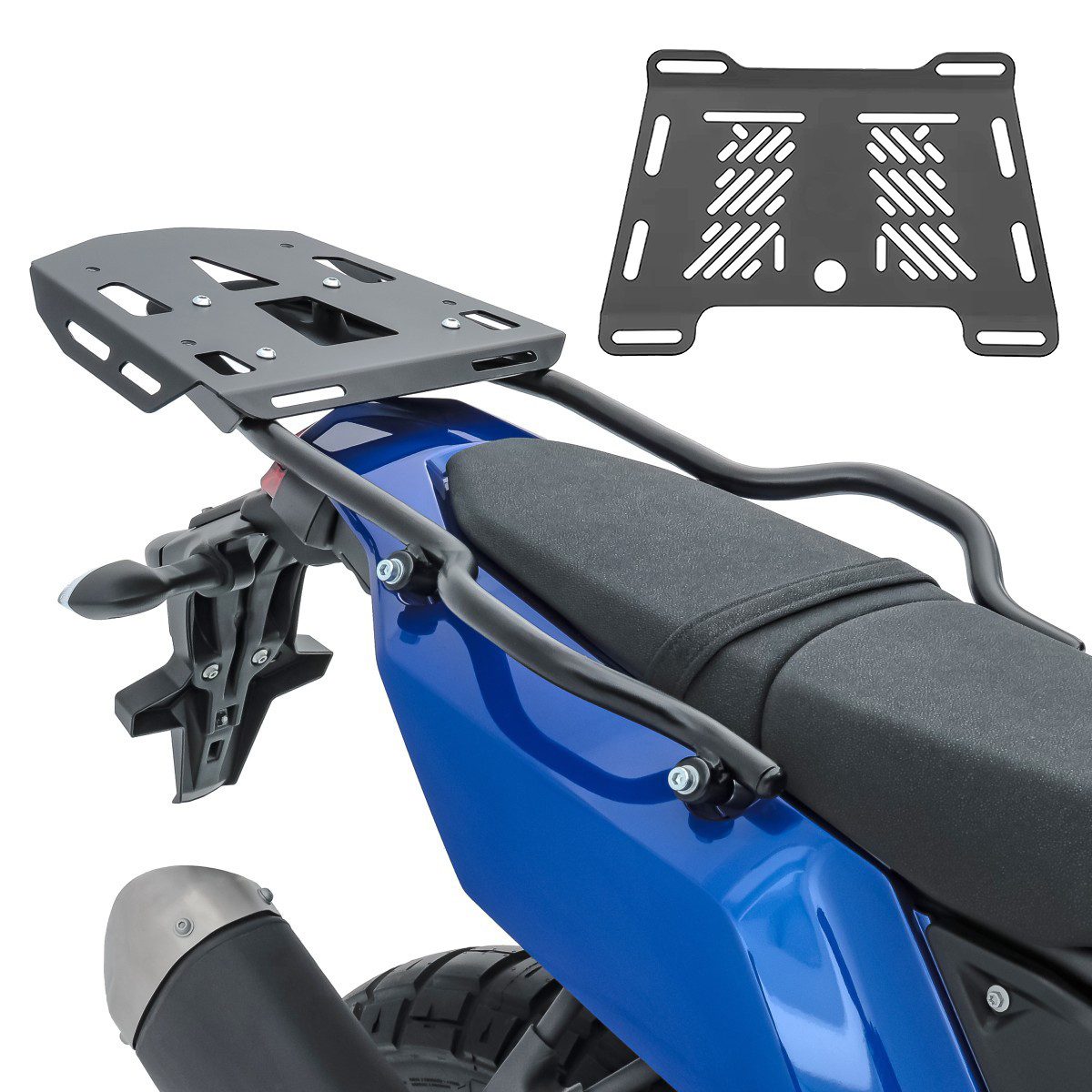 Bagtecs Koffer Gepäckbrücke passend für Yamaha Tenere 700 19-24 # SLP Gepäckträger +