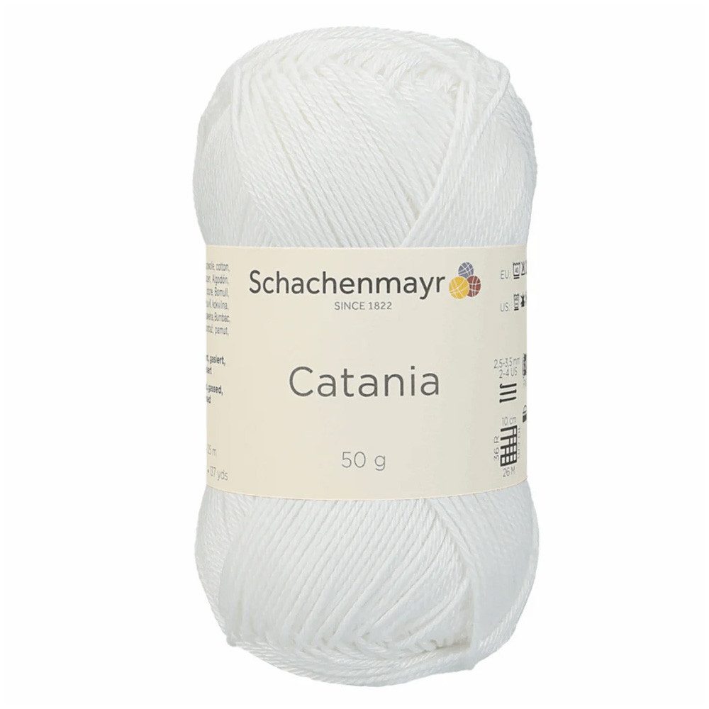 Schachenmayr Catania Baumwollgarn Häkelwolle, 125,00 m (50g, Baumwolle zum häkeln und stricken), 100% Cotton