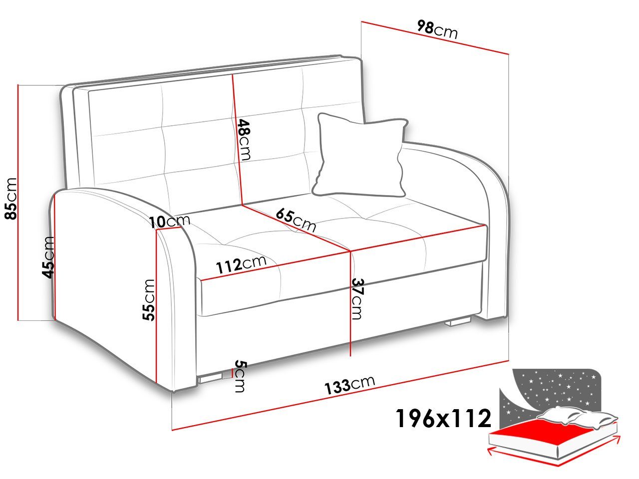 Bettkasten Viva Schlaffunktion, Kronos Wohnlandschaft Schlafsofa Gold Kissen, inkl. Sitzer MIRJAN24 und Polstersofa 2 II, mit 19