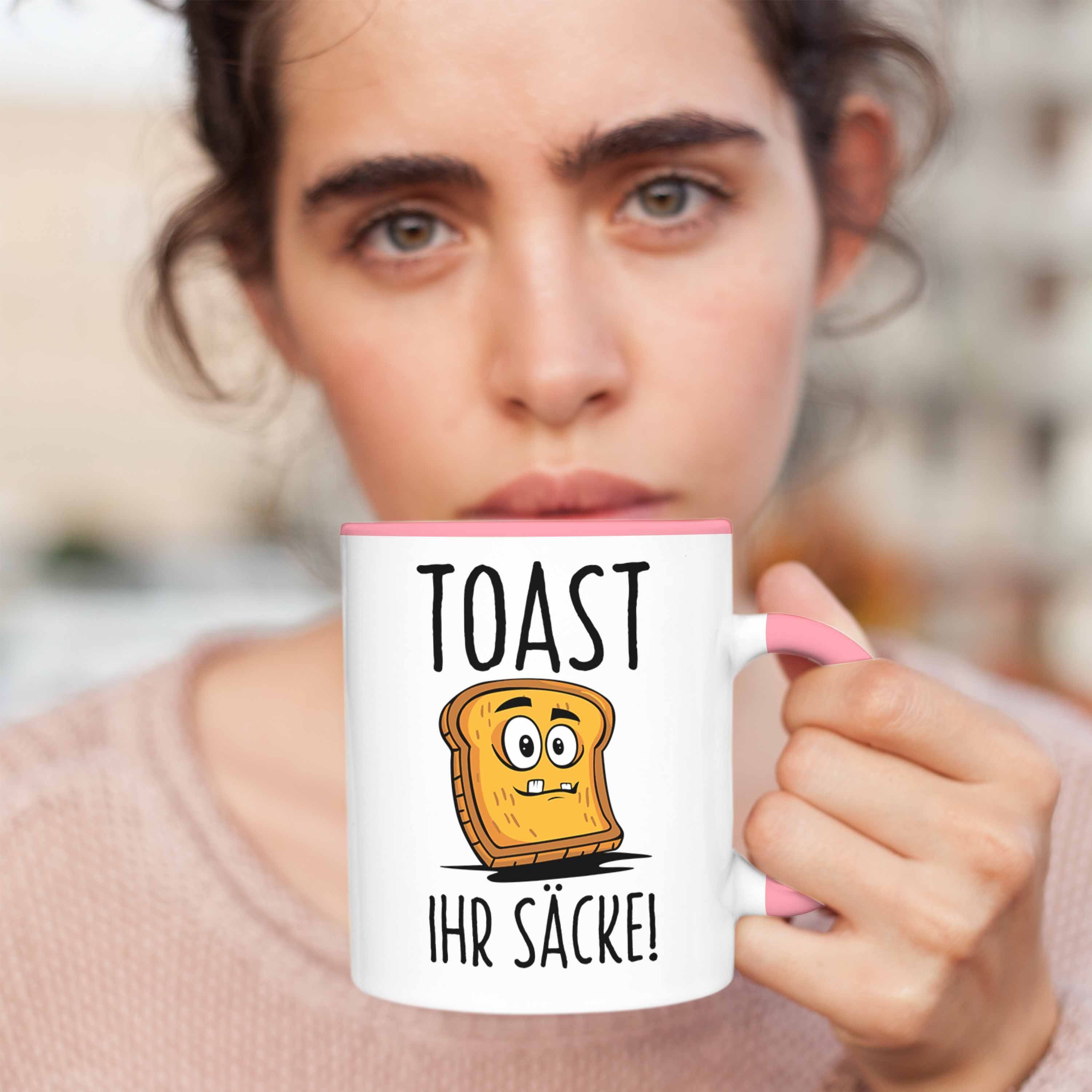 Brot Lustige Trendation Säcke Tasse Tasse Toast Trendation Ihr Geschenkidee Rosa Sense - Non