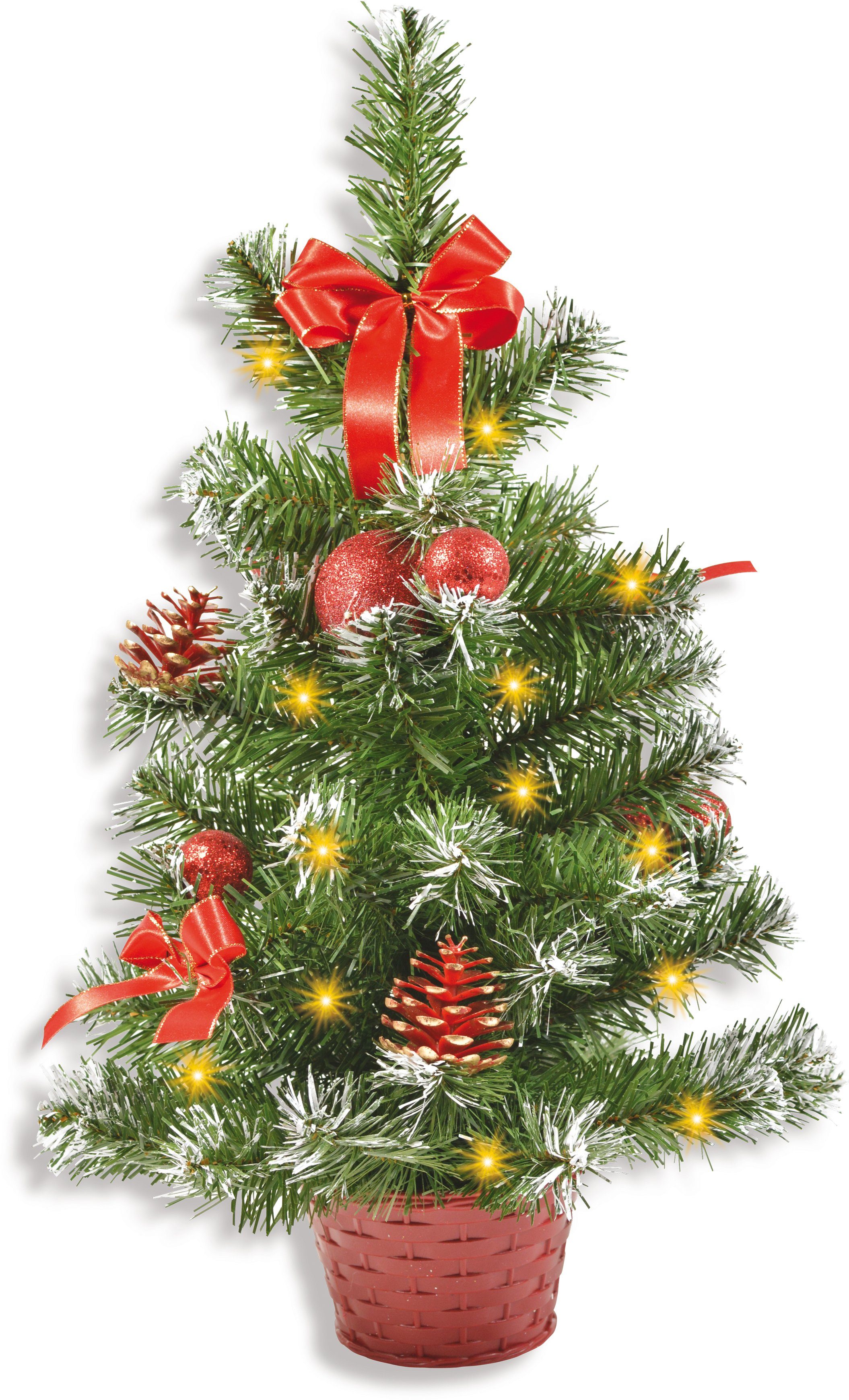 RIFFELMACHER & WEINBERGER Künstlicher Weihnachtsbaum Weihnachtsdeko rot, künstlicher Christbaum