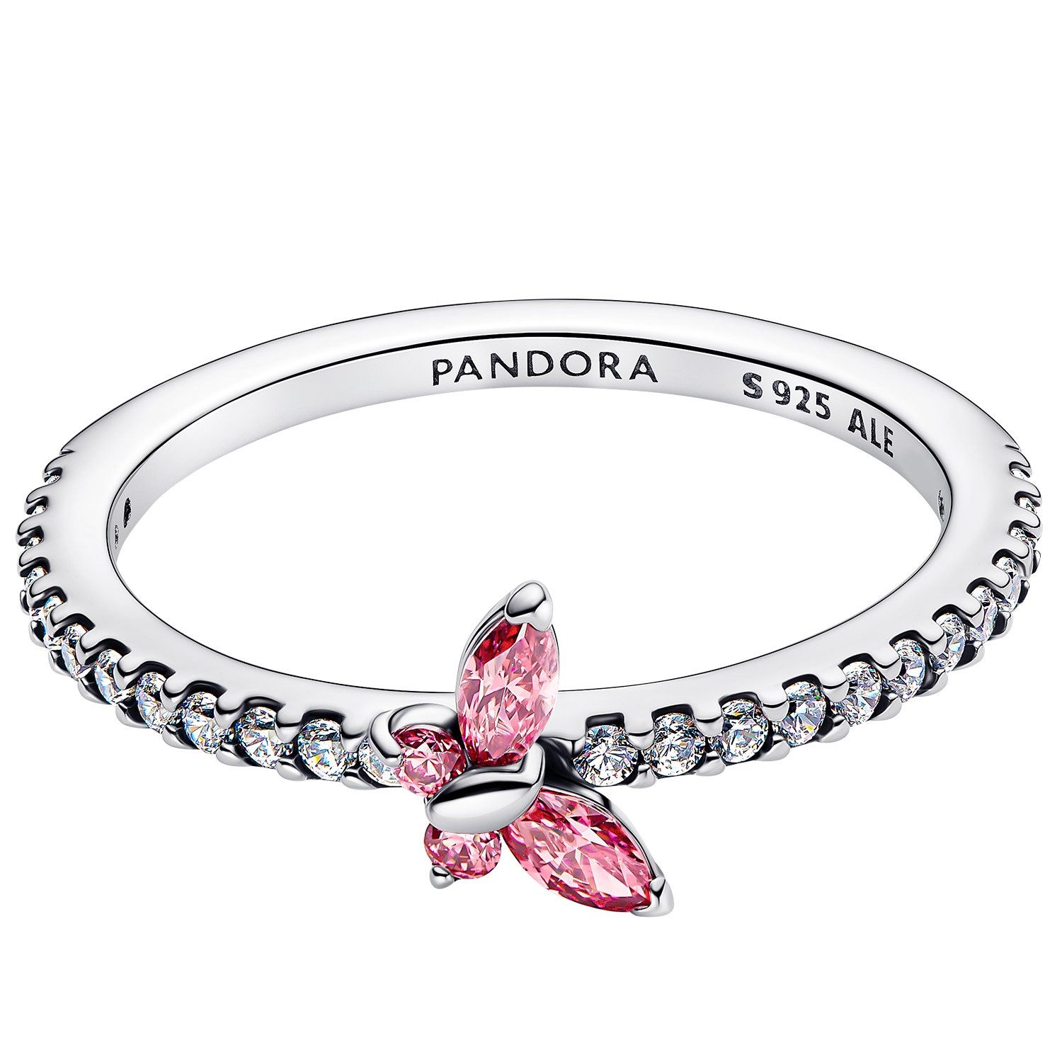 Pandora Silberring DamenSilber Funkelnder Pink günstig online kaufen