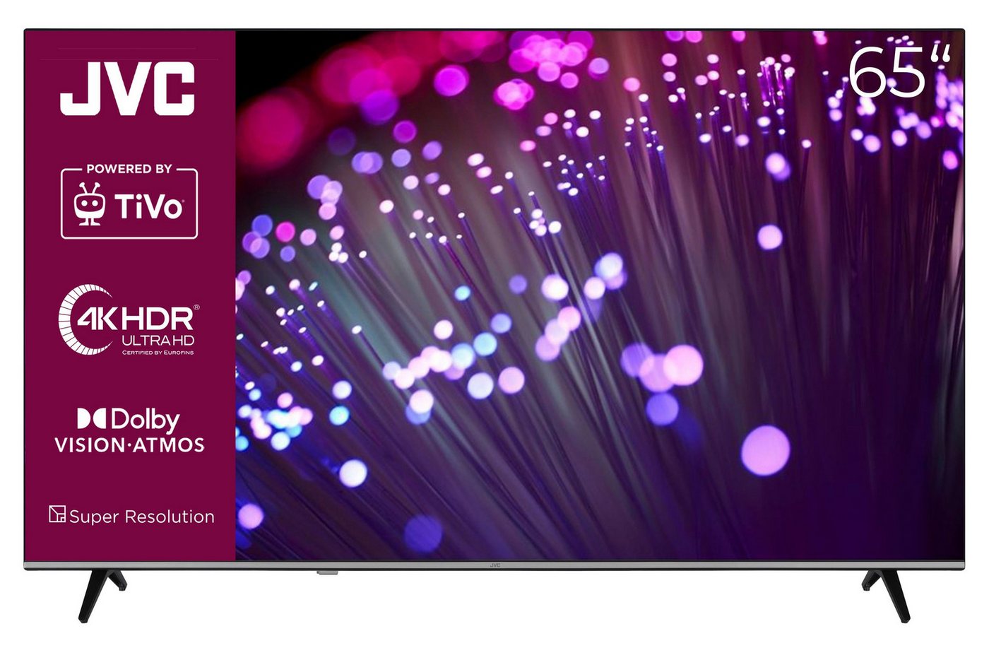 JVC LT-65VU7555 LCD-LED Fernseher (164 cm/65 Zoll, 4K Ultra HD, Smart TV powered by TiVo, Smart TV powered by TiVo, HDR Dolby Vision, Dolby Atmos, Triple-Tuner) schwarz ! RABATT: 46.18% JVC LT-65VU7555 LCD-LED Fernseher (164 cm/65 Zoll, 4K Ultra HD, Smart TV powered by TiVo, Smart TV powered by TiVo, HDR Dolby Vision, Dolby Atmos, Triple-Tuner) schwarz ! RABATT: 46.18%